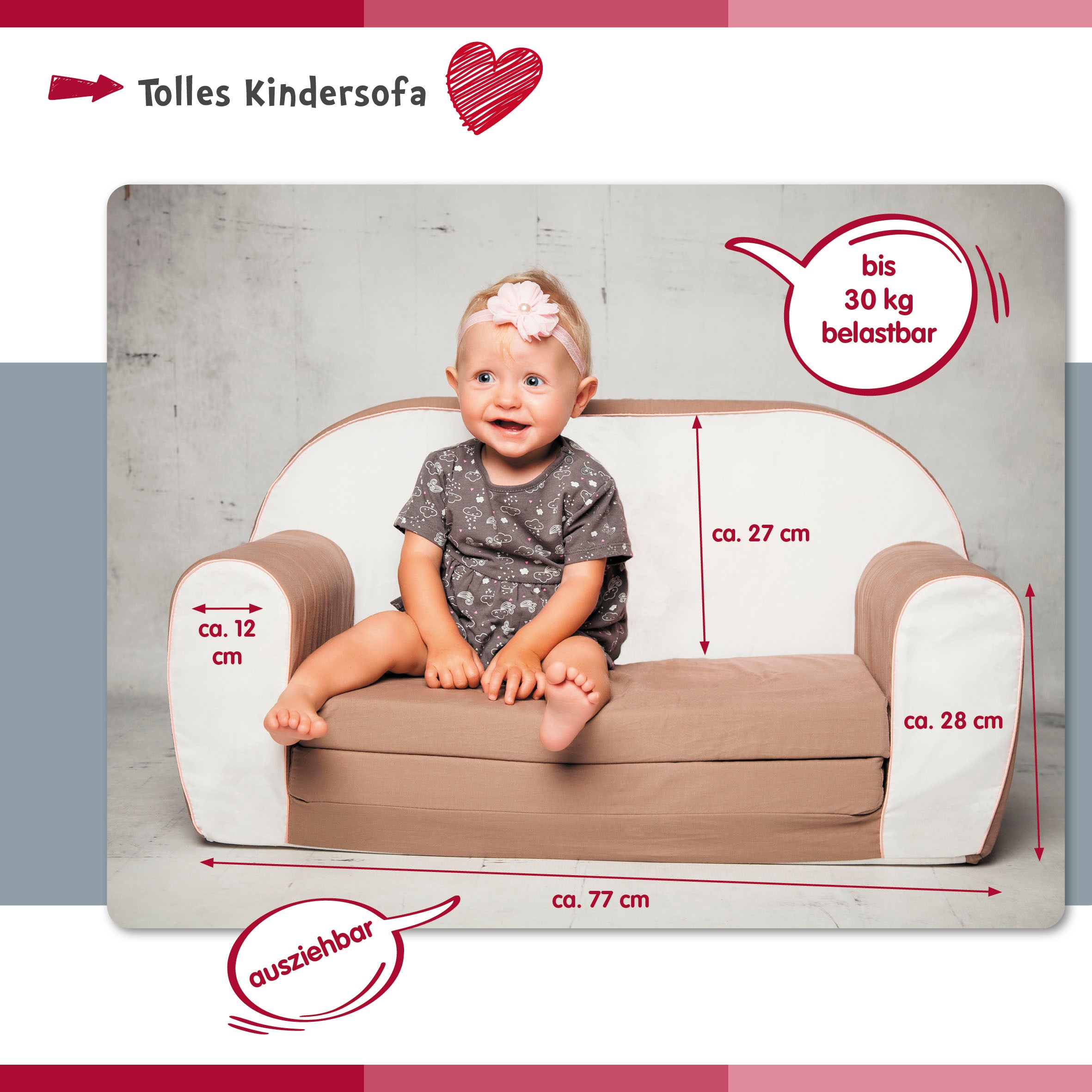 Knorrtoys® Sofa »Wild life« für Kinder; Made in Europe