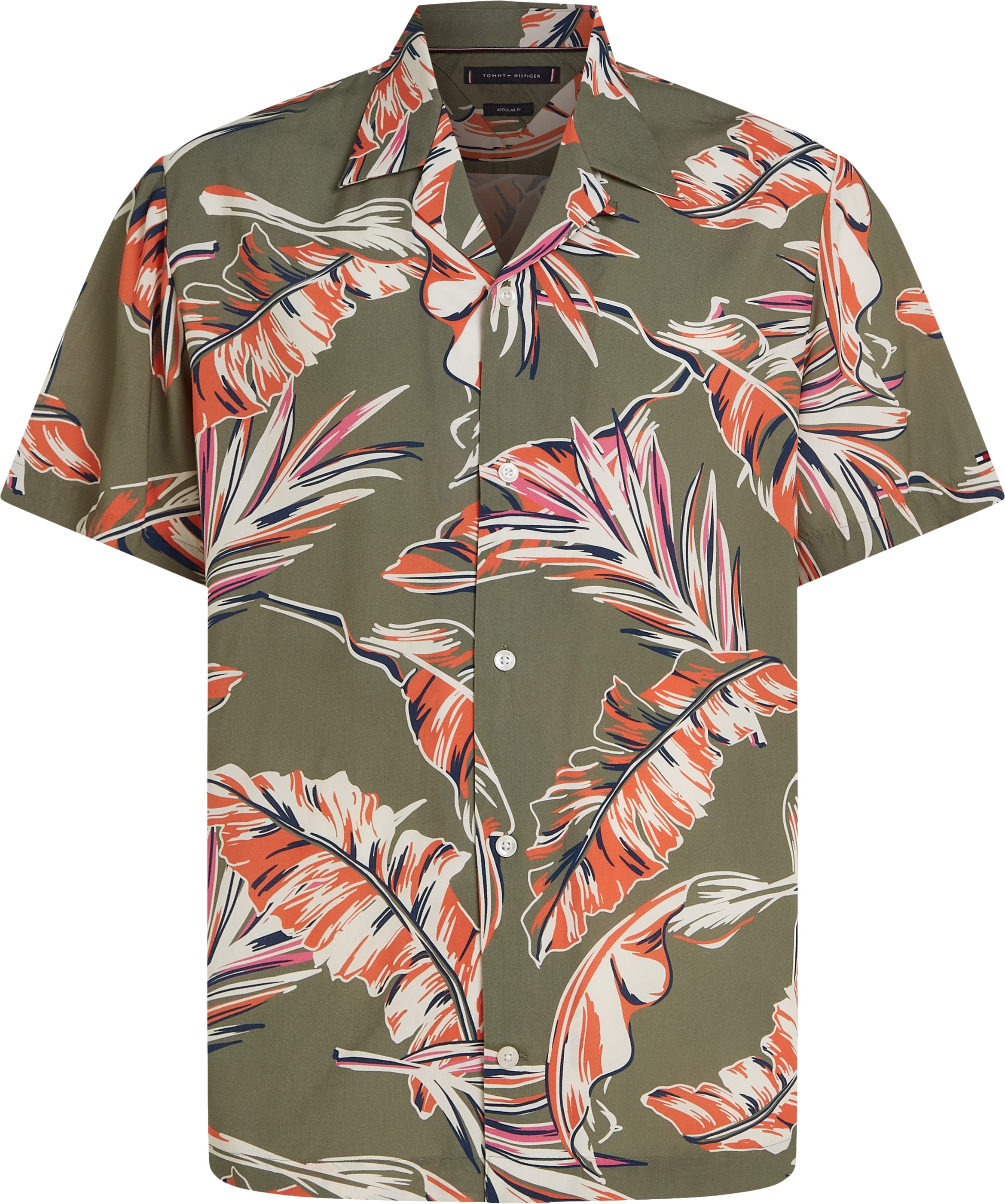 Tommy Hilfiger Kurzarmhemd »LIGHTWEIGHT LEAF AOP SS SHIRT«, modischer Blätter-Print