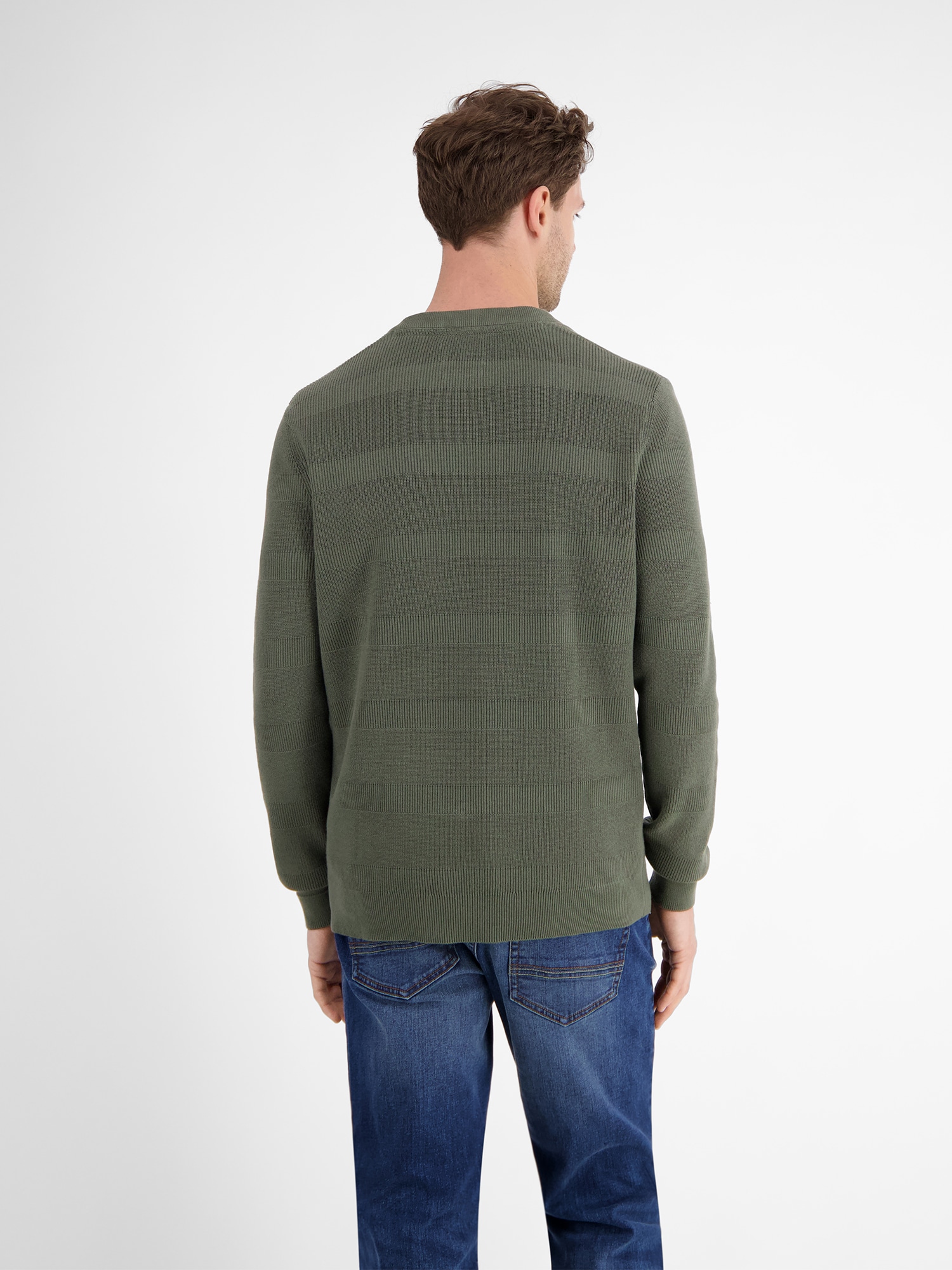 LERROS Strickpullover »LERROS Strickpullover für Herren, tonal gestreift«