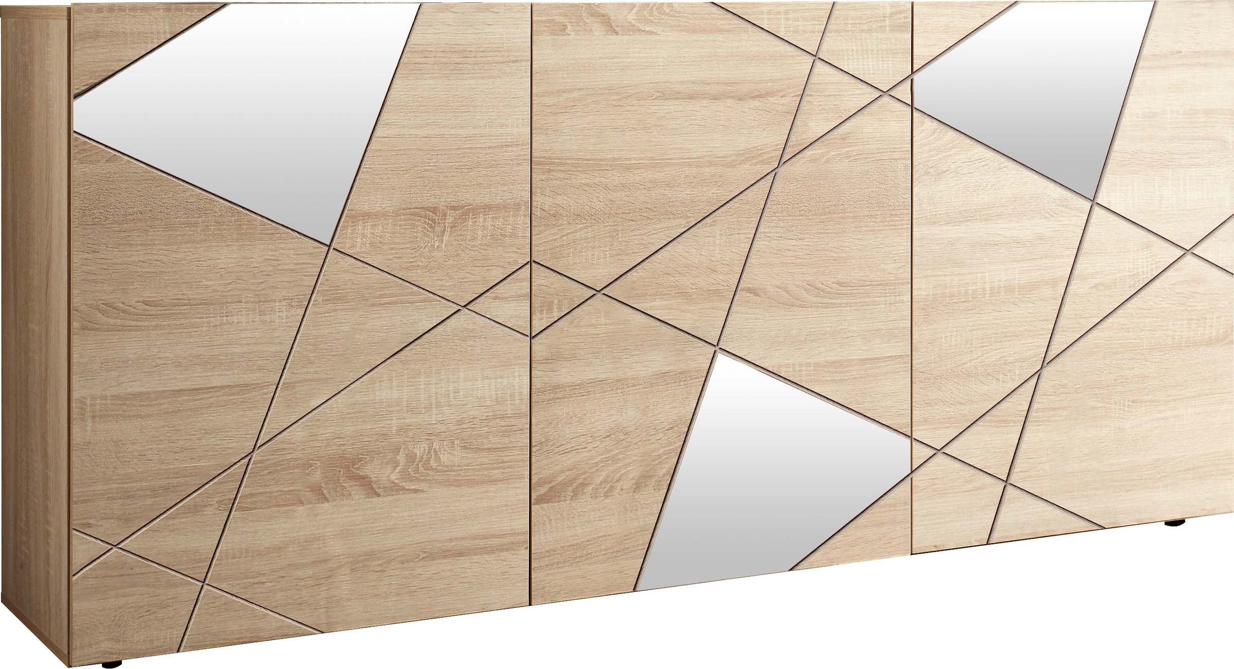 LC Sideboard »Vittoria Sideboard«, Breite 181 cm, Front mit Siebdruck und Spiegel