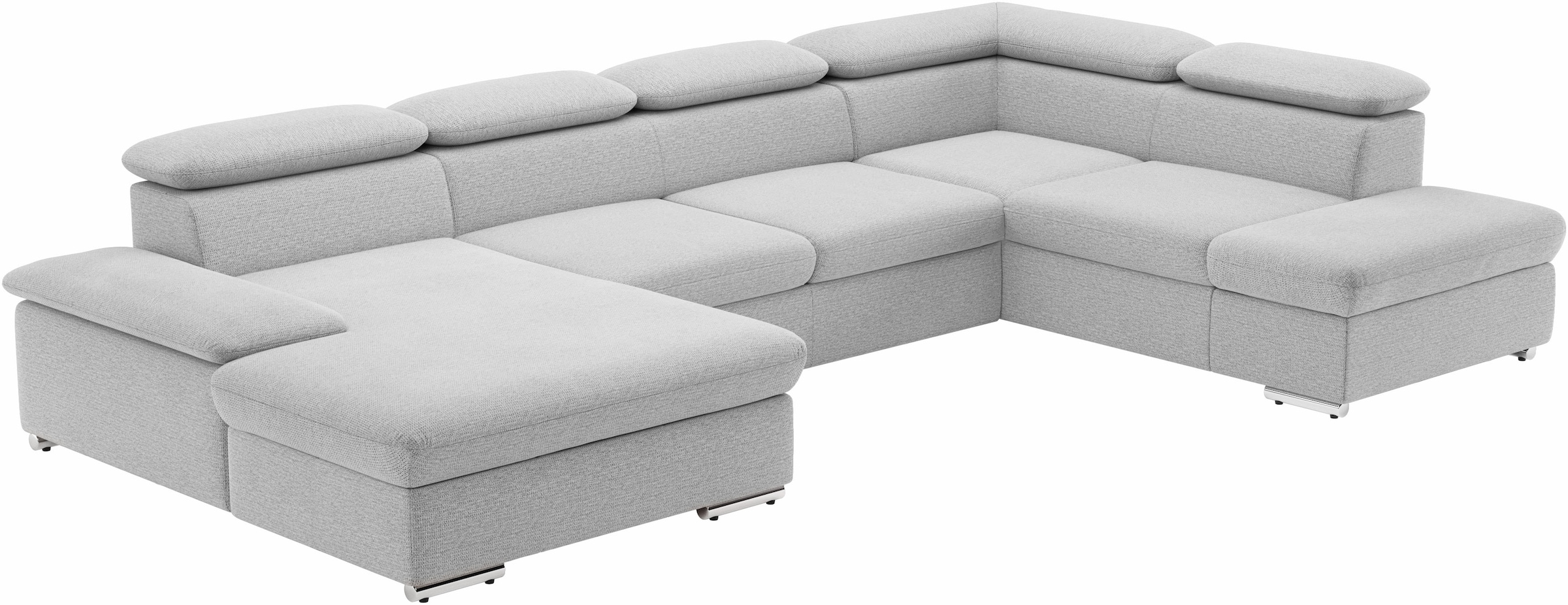 sit&more Wohnlandschaft »Valantine U-Form, B: 349 cm« mit Arm- & Kopfteilverstellung, optional mit Bettfunktion