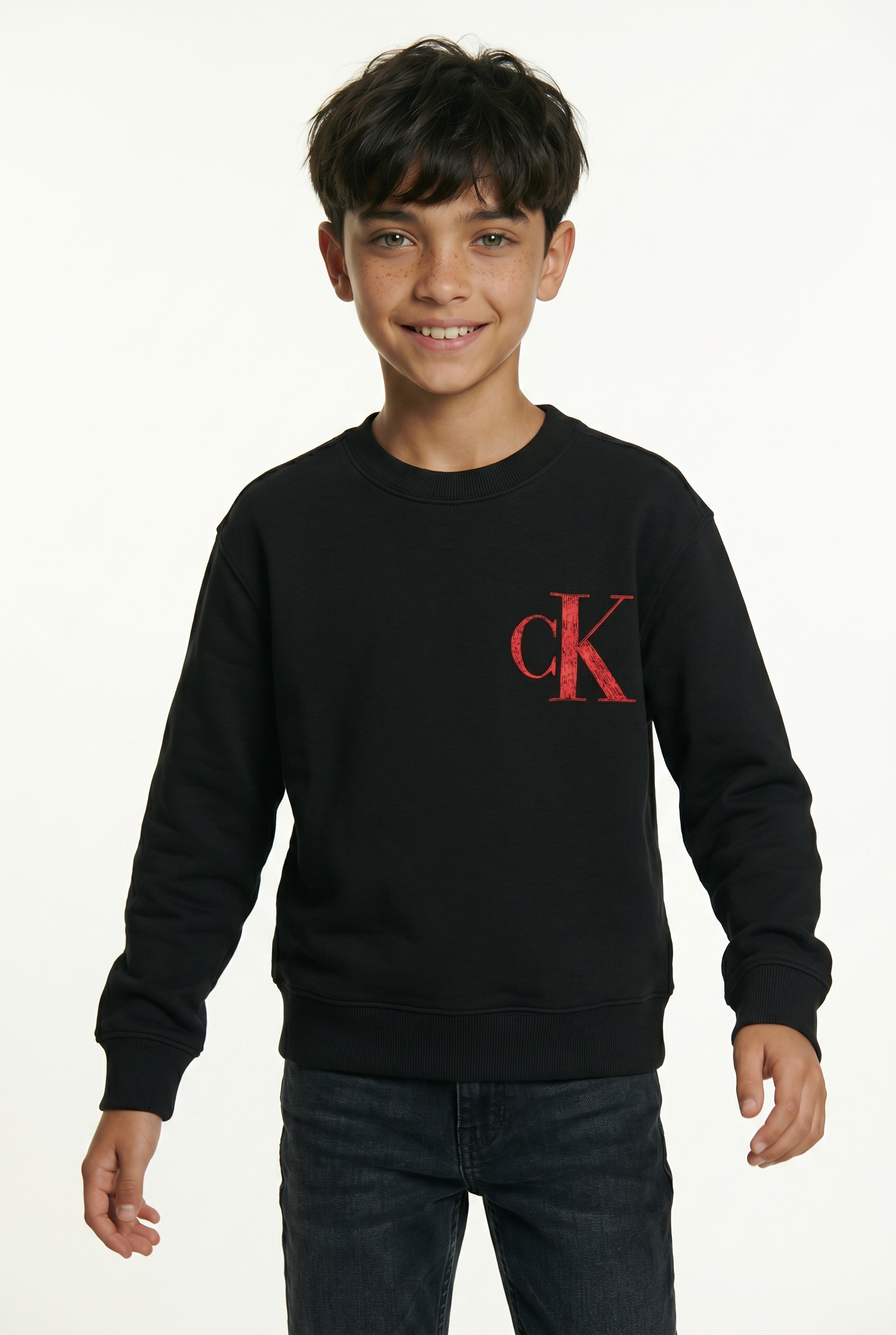 Calvin Klein Jeans Sweatshirt »BACK GRAPHIC TERRY CN«, für Kinder bis 16 Jahre, mit großem Druck
