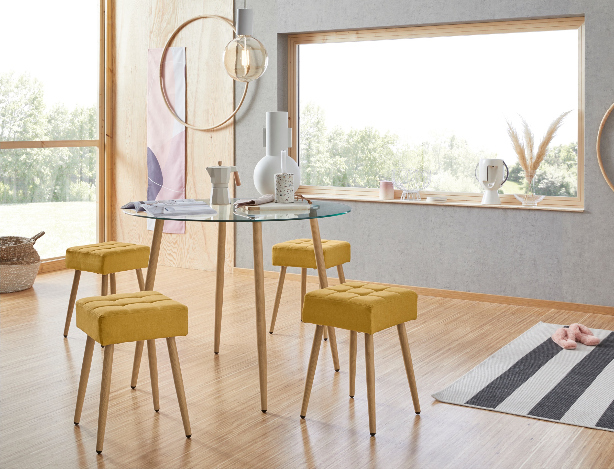 INOSIGN Glastisch »Miller«, runder Esstisch mit einem Ø von 100 cm OTTO  Online Shop