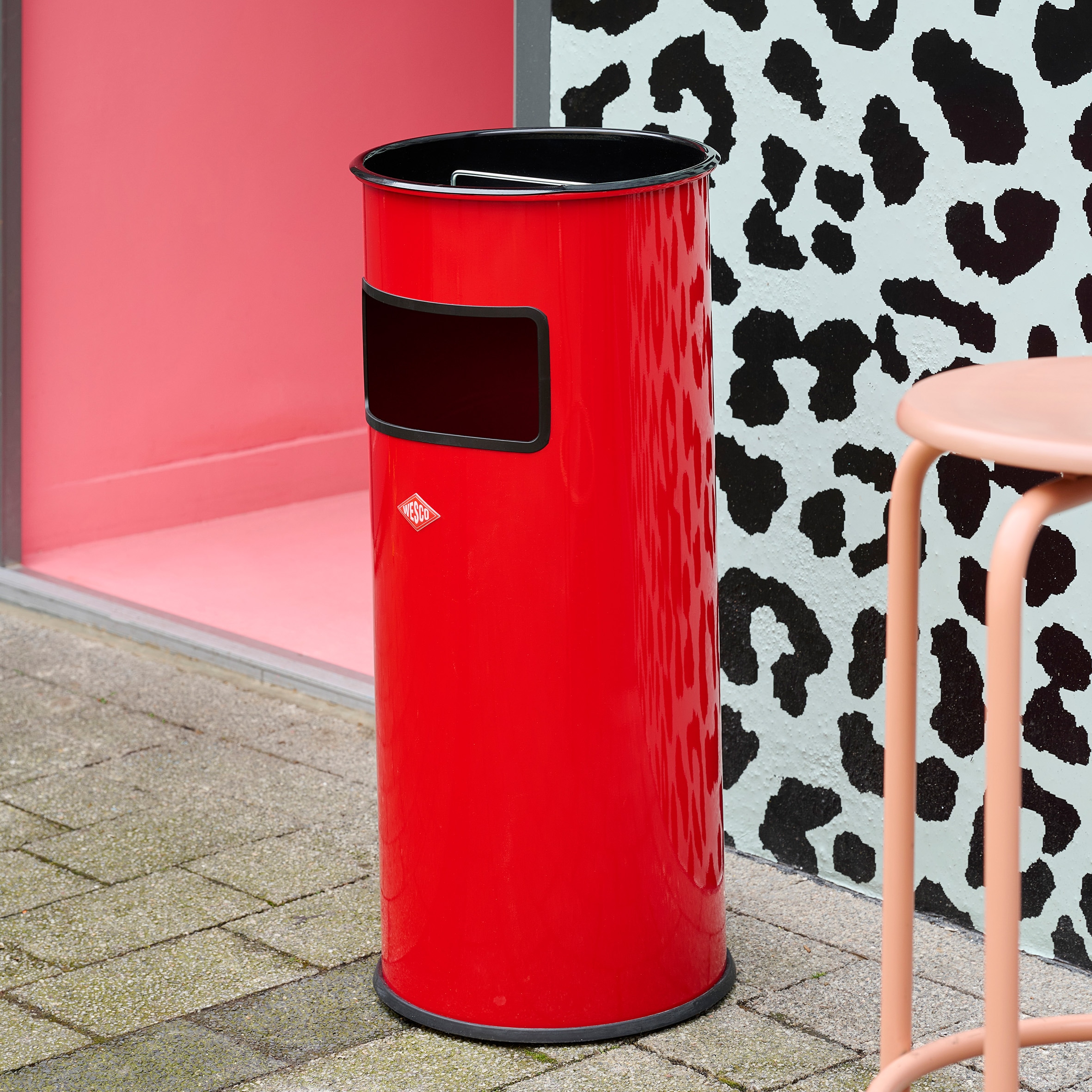 WESCO Aschenbecher 1 Behälter Standascher mit Sieb, 24 Liter