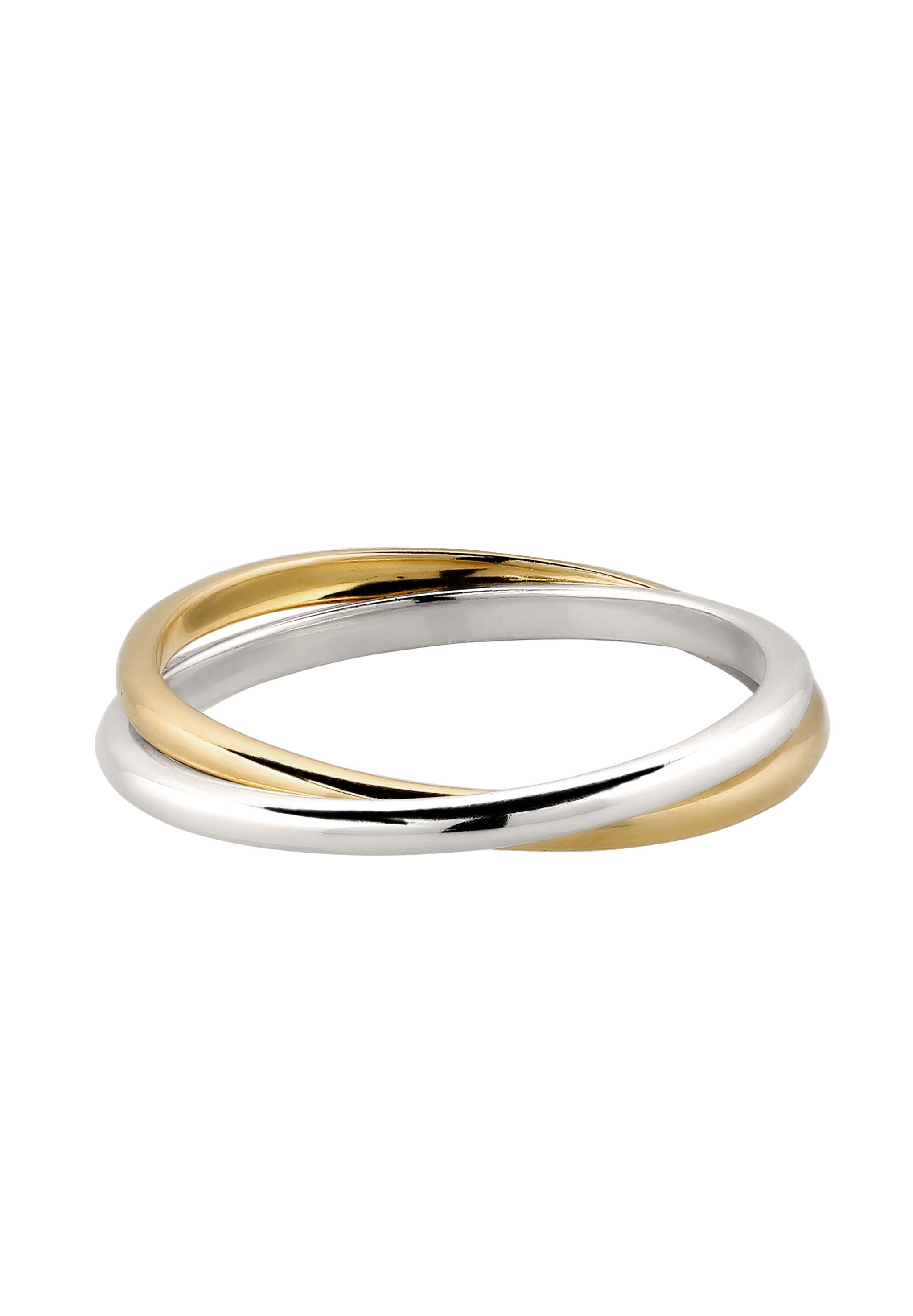 Elli Silberring »Ring Wickelring Bicolor 925 Sterling Silber vergoldet«