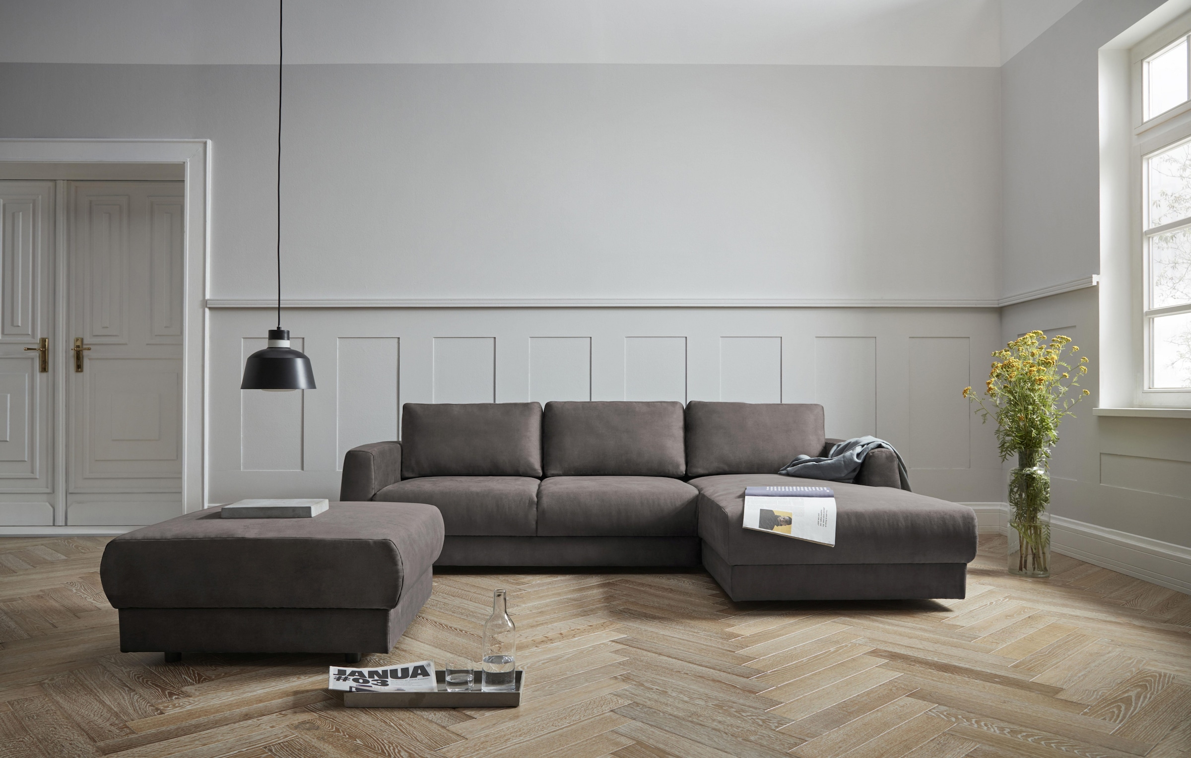 OTTO home Hocker »Hobro« in 3 Bezugsstoffen und vielen Farben, Design by Morten Georgsen