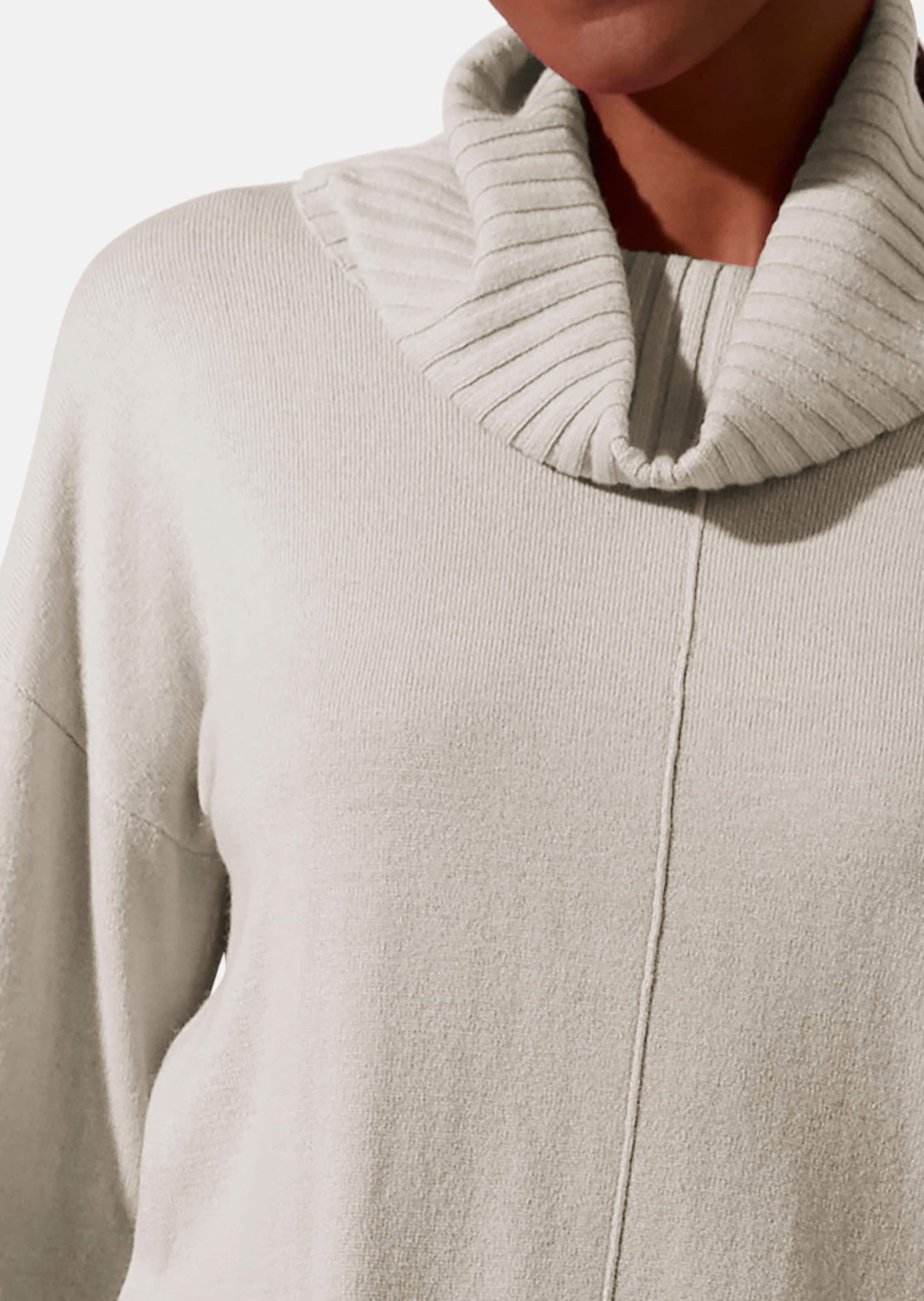 MADELEINE Longpullover »Pullover Pullover mit großem Capuchon-Kragen«