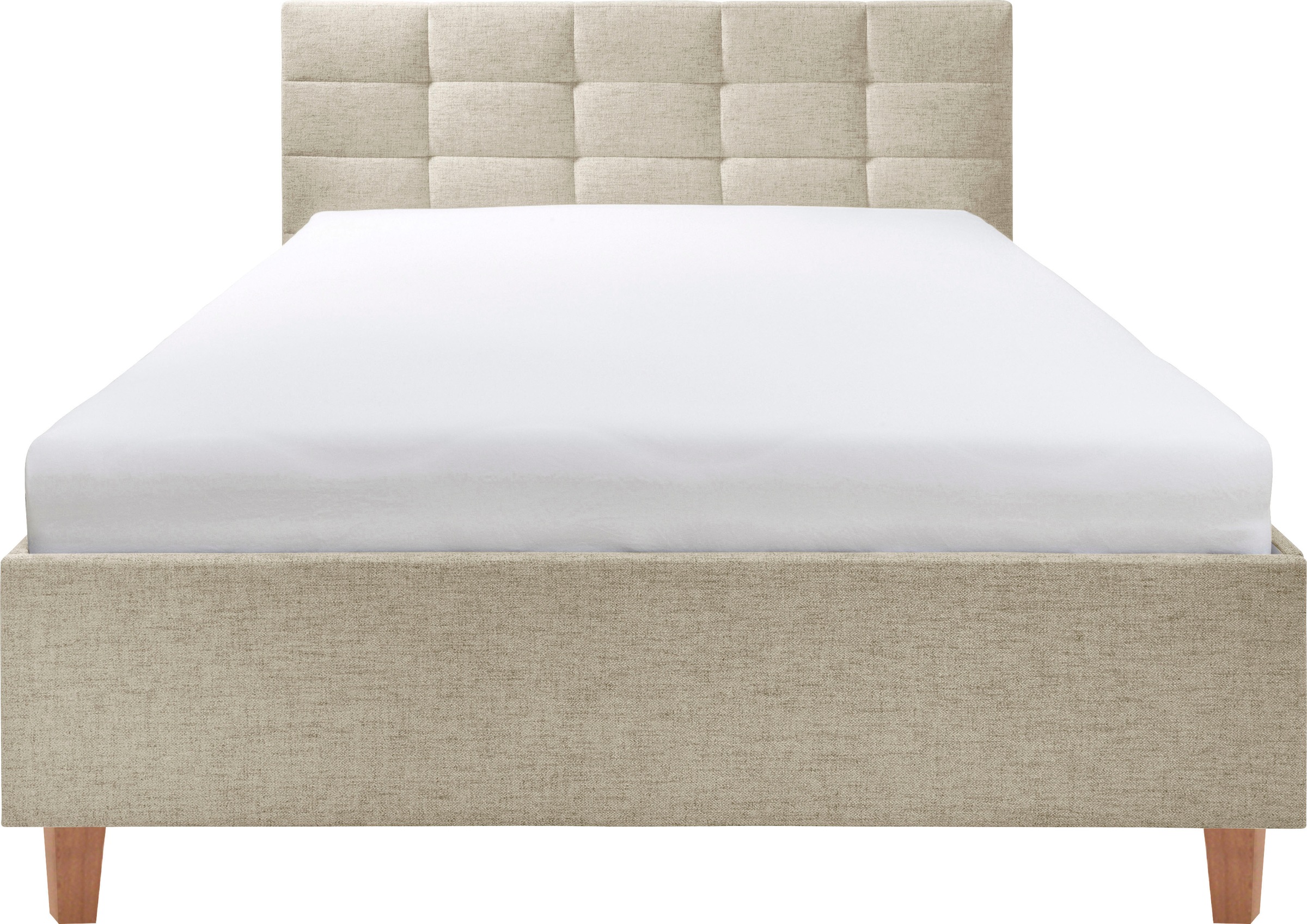 alina Polsterbett »Ricardo« Füße in Buche natur