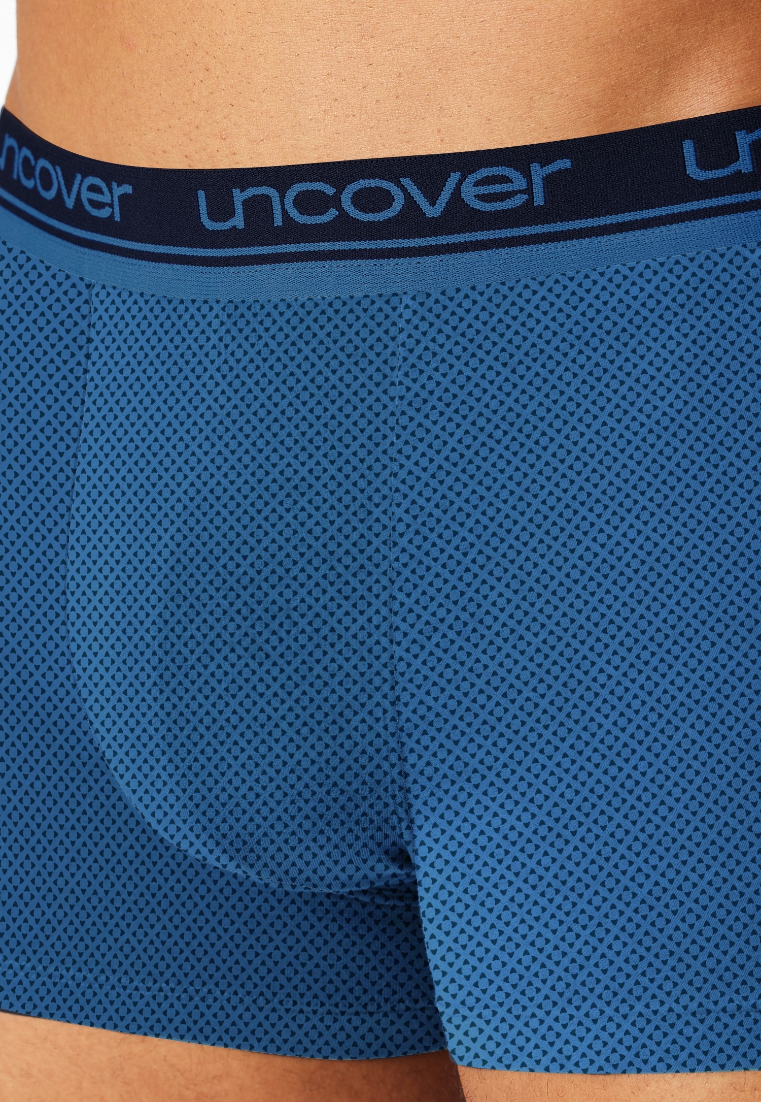 uncover by SCHIESSER Boxer »Uncover Cotton« 2er Pack,  ohne Eingriff, elastisch, Single Jersey-Qualität, Logo-Bund