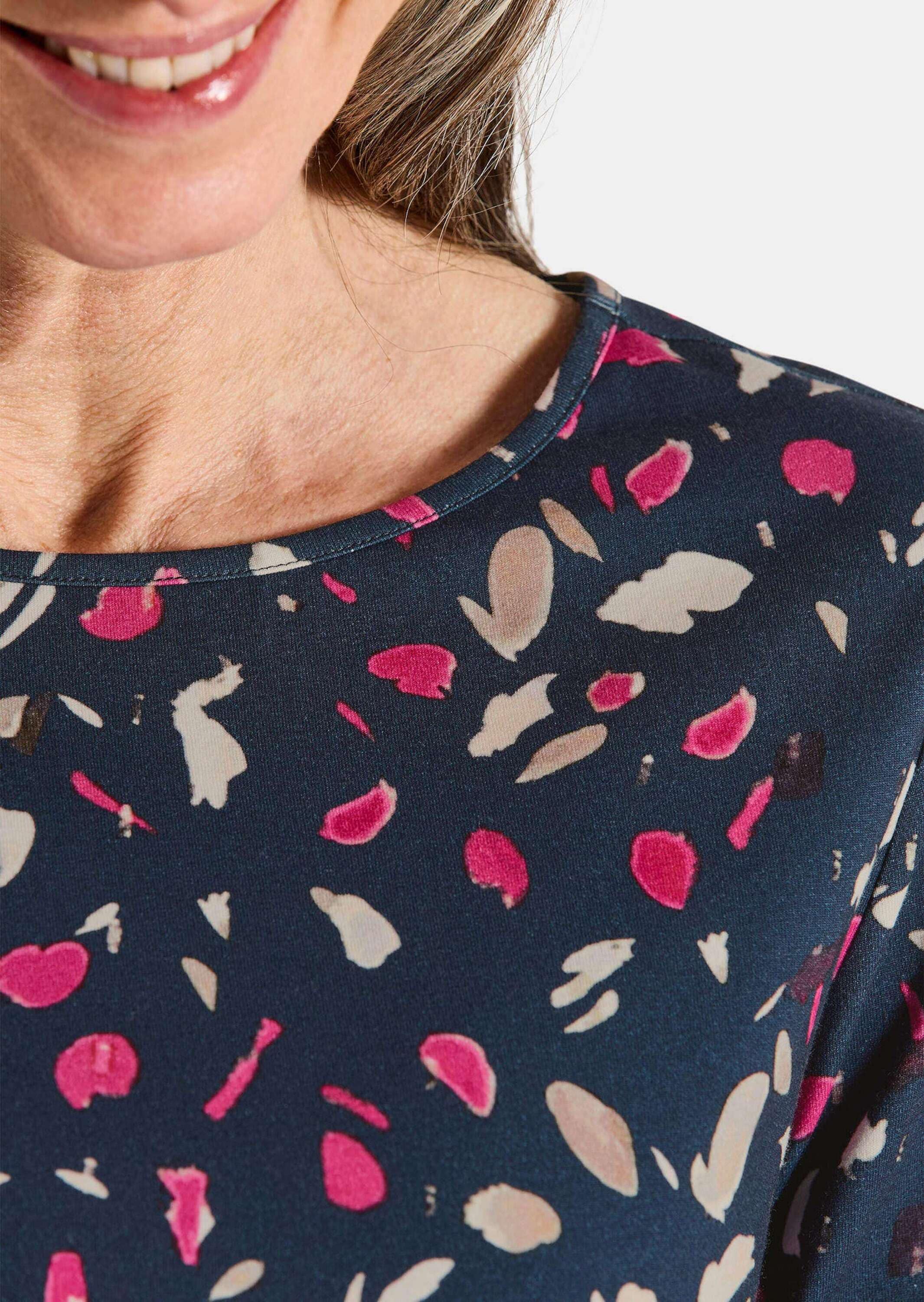 GOLDNER Kurzarmshirt »Kurzgröße Bequemes Shirt aus Baumwoll-Jersey«