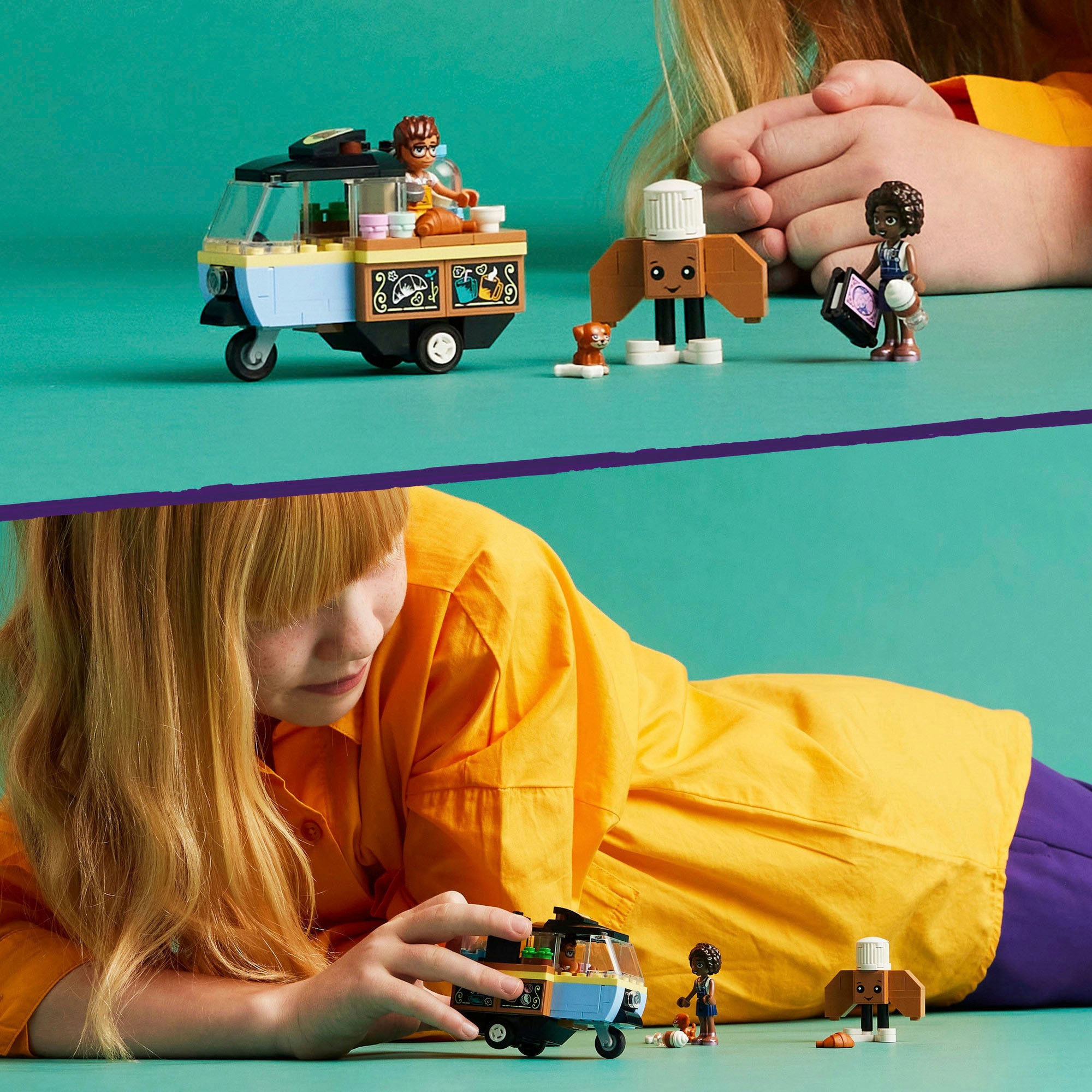 LEGO® Konstruktionsspielsteine »Rollendes Café (42606), LEGO Friends«, (125 St.), Made in Europe