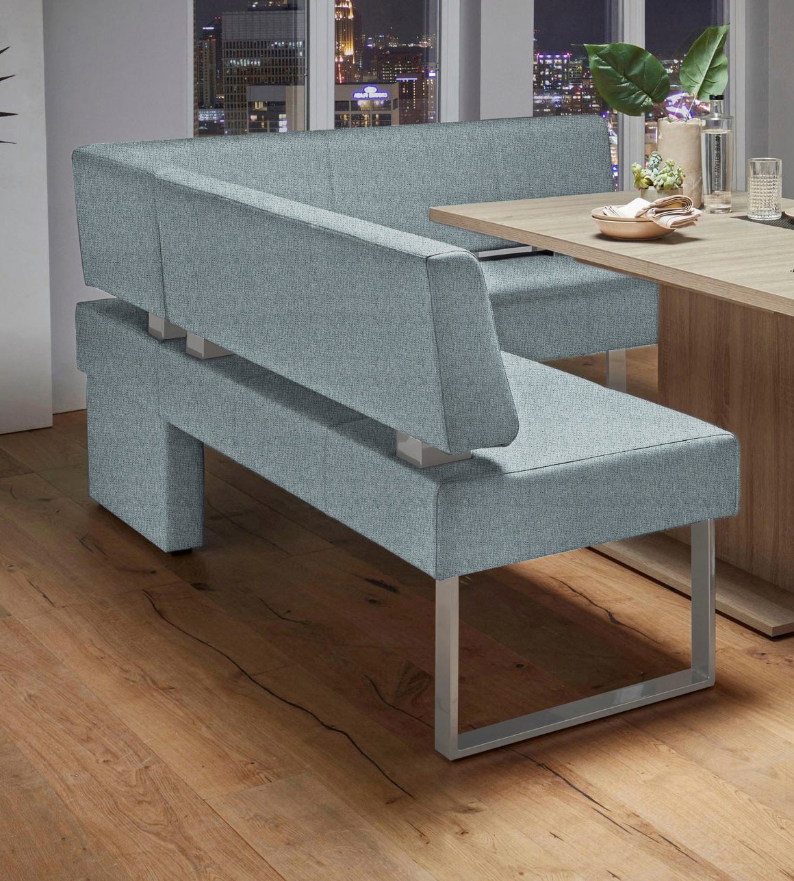 OTTO home Eckbank »Rab« in 2 Breiten (180 oder 200 cm), Bezug in verschiedenen Qualitäten