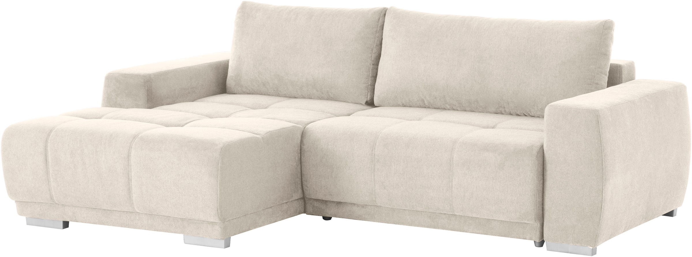 INOSIGN Ecksofa »Bolero L-Form«, wahlweise mit Bettfunktion & Bettkasten