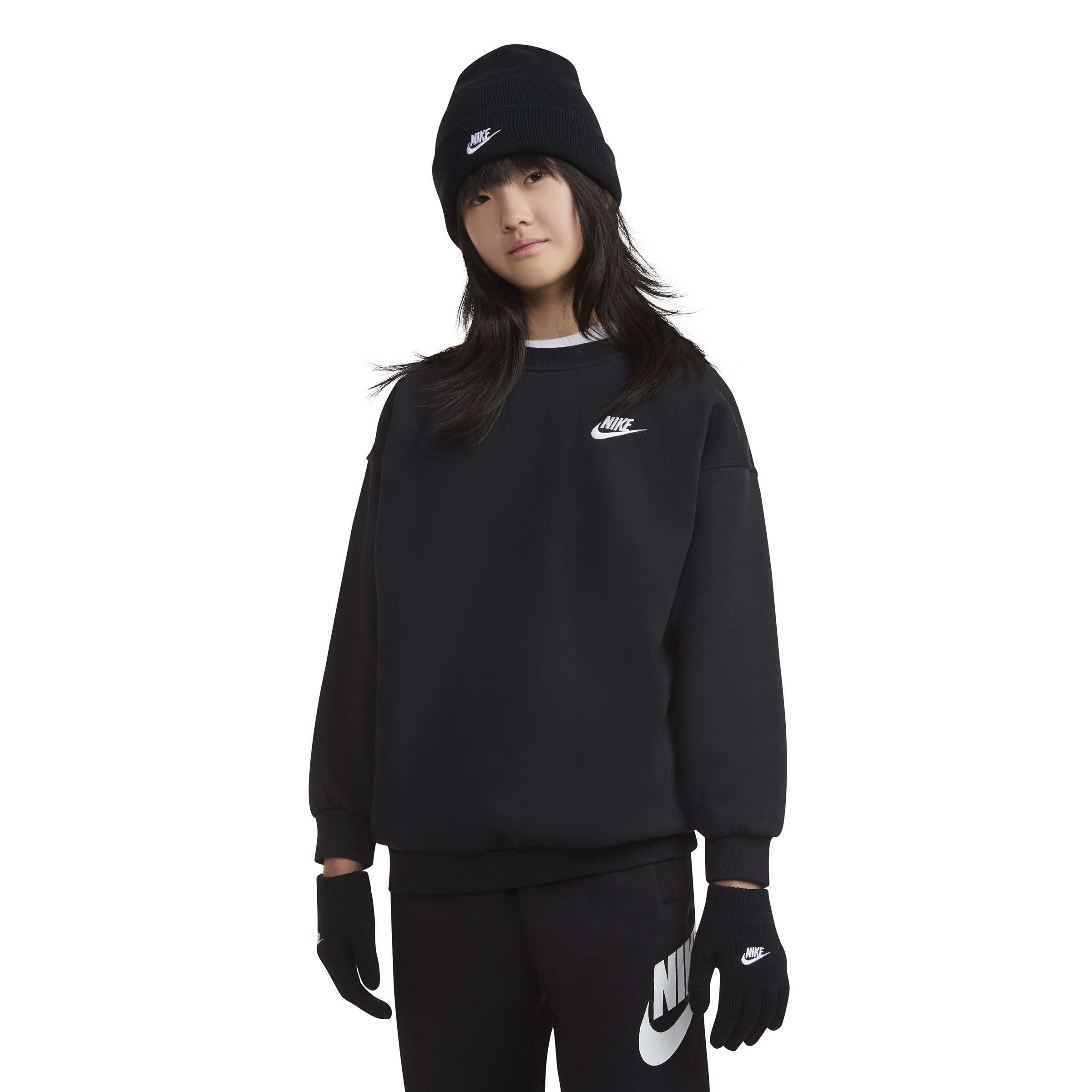 Nike Sportswear Beanie »und Handschuhe Set NAN FUTURA BEANIE/GLOVE SET« 2 Stk. Größe 8-15, für Kinder