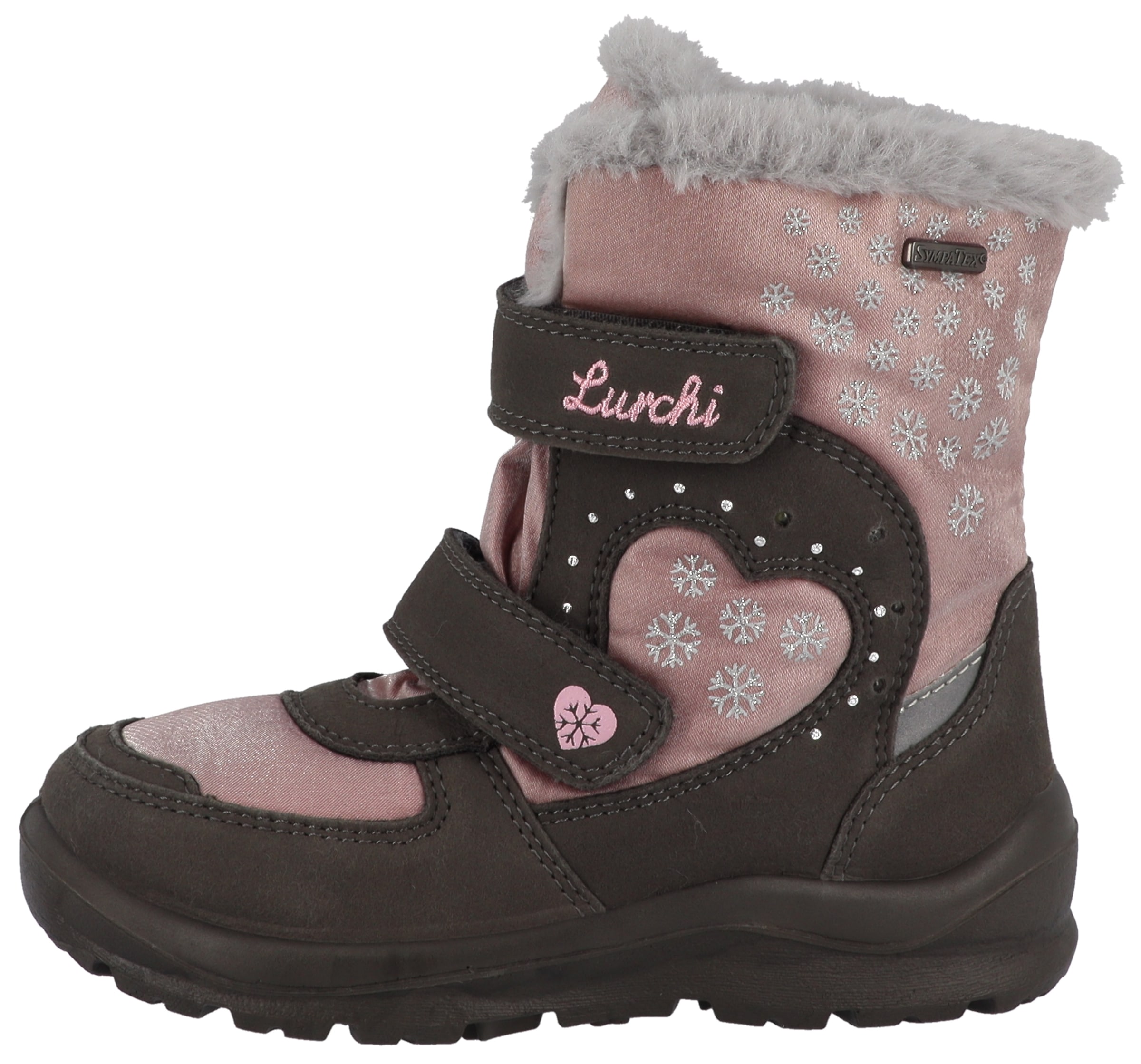 Lurchi Winterboots »Kimiko SYMPATEX, Blinkschuh«  Boots mit Schneeflocken Print, Größenschablone zum Download