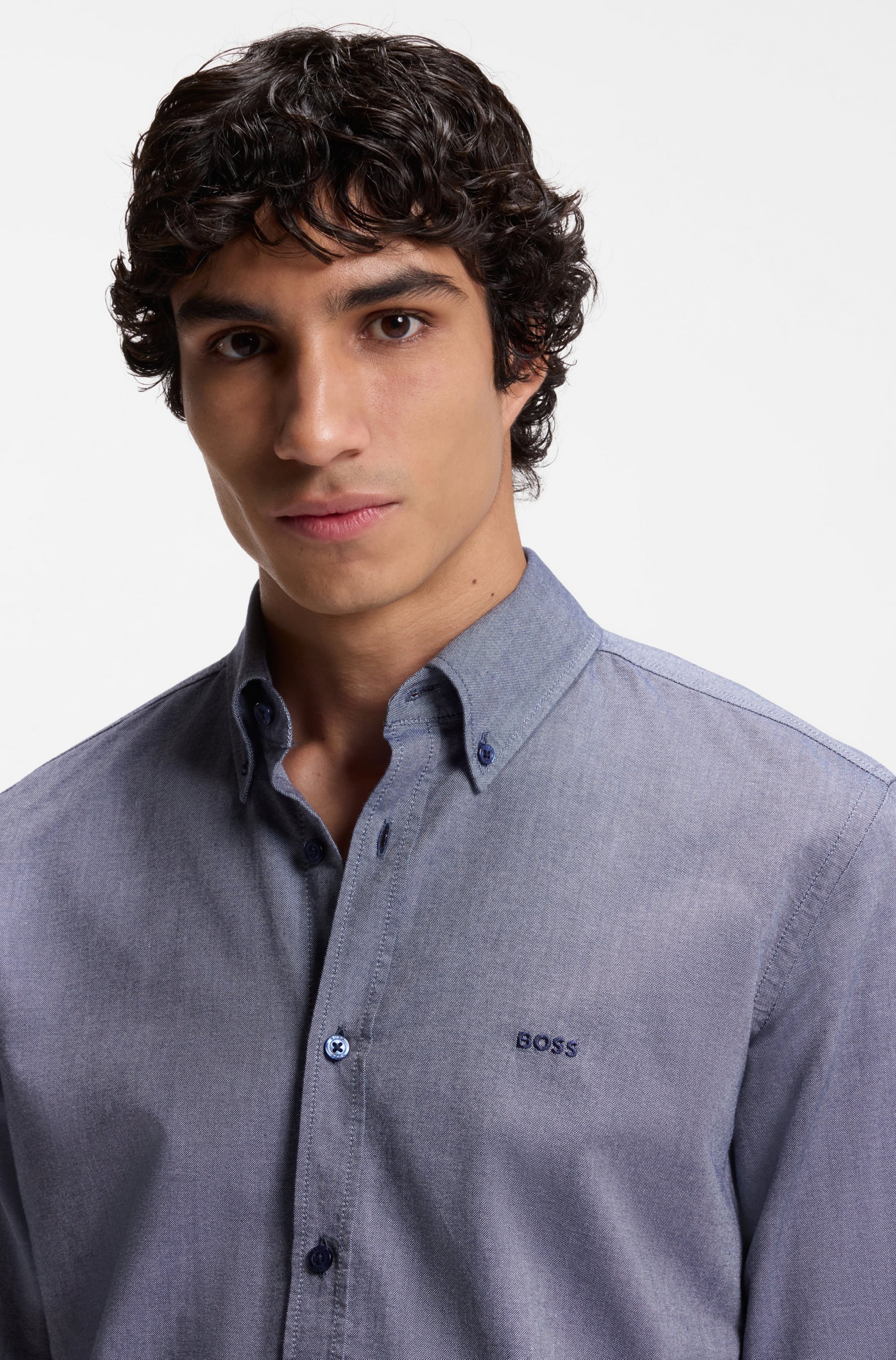 BOSS ORANGE Businesshemd »Rickert« mit Button-down-Kragen