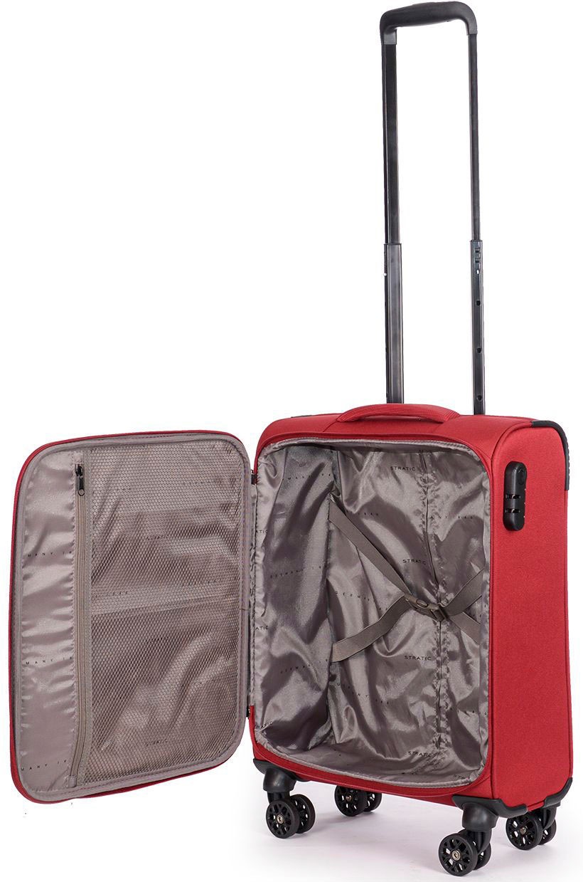 Stratic Weichgepäck-Trolley »Strong S«, 4 Rollen, Handgepäck Reisekoffer Reisegepäck TSA-Schloss