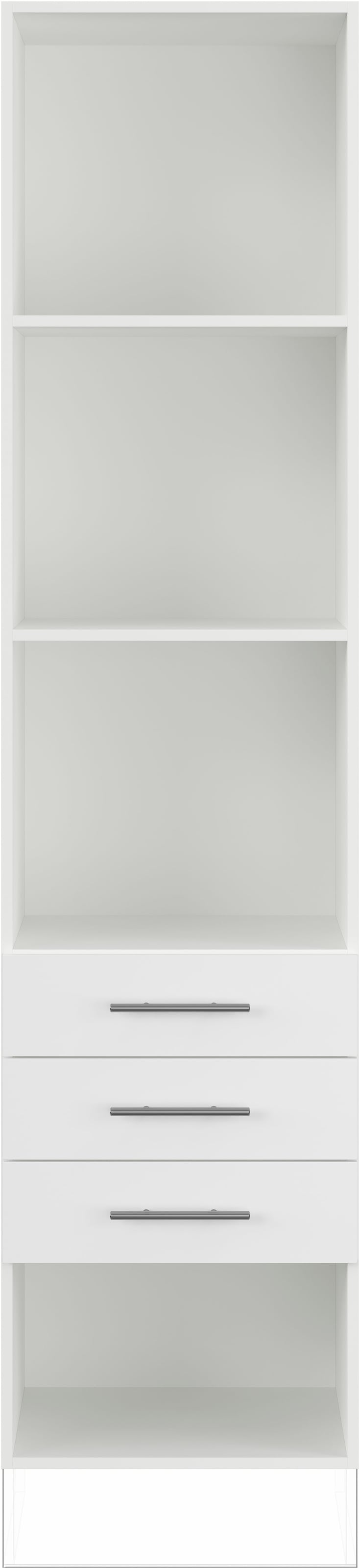 IMPULS KÜCHEN Seitenschrank »"Valencia", Breite/Höhe: 50/205,1 cm, mit Soft-Close« vormontiert, mit Schubkästen, mit verstellbaren Fachböden