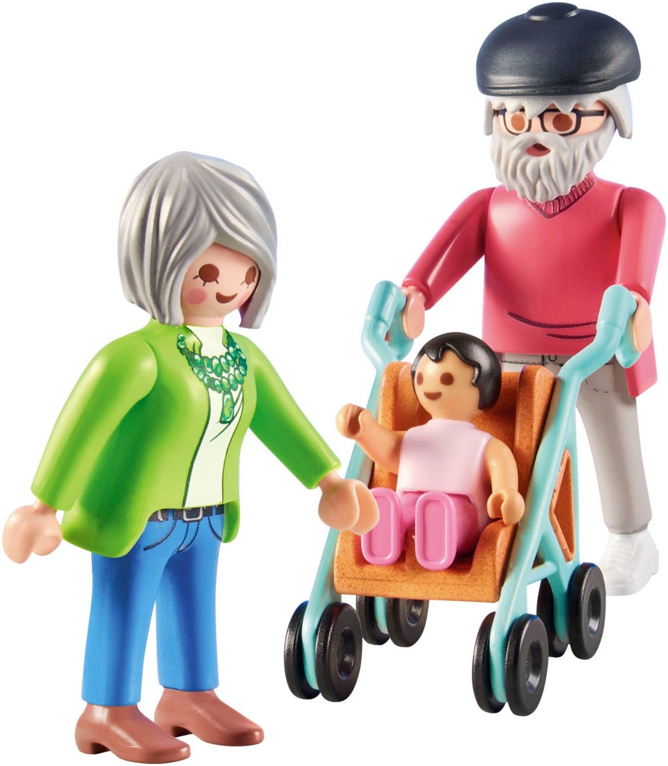 Playmobil® Konstruktions-Spielset »Großeltern mit Baby (71613), myLife«, (11 St.), Made in Europe