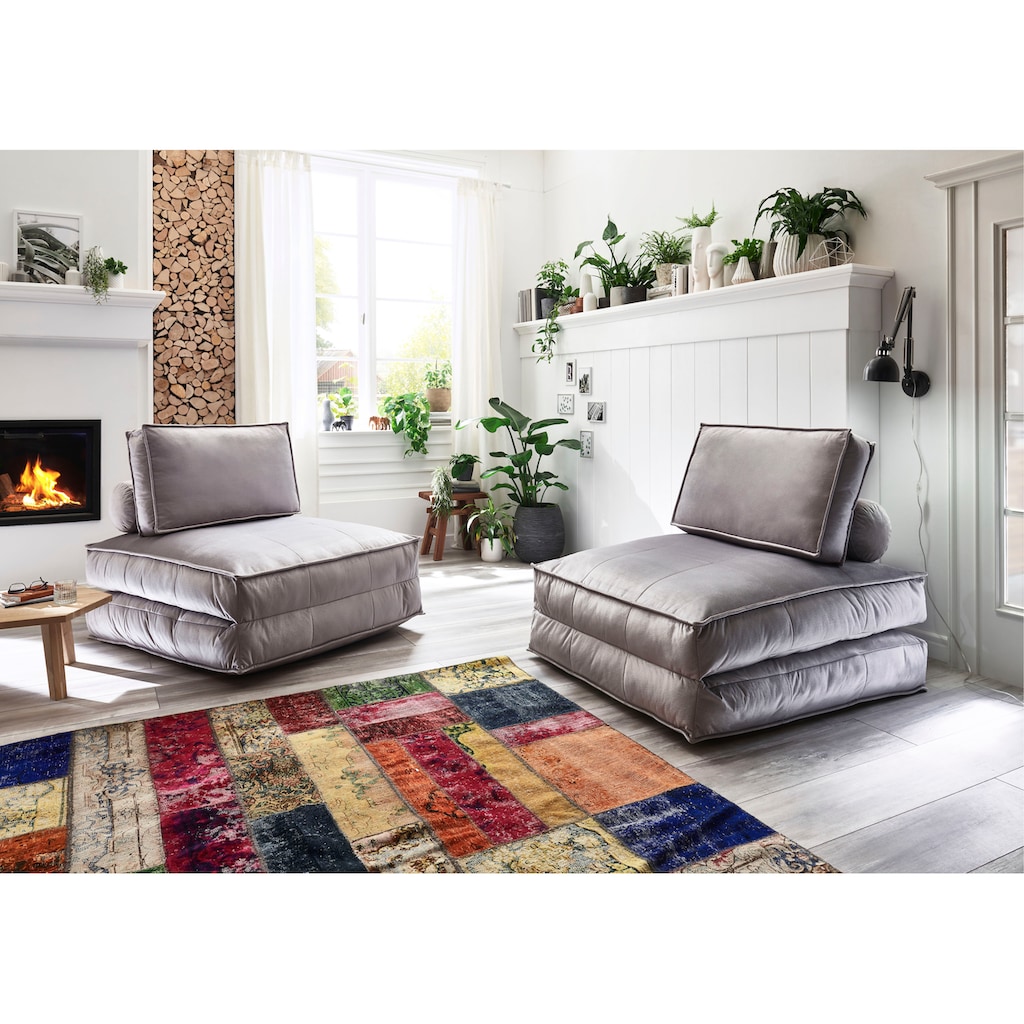 ATLANTIC home collection XXL-Sessel »Miro«, XXL-Sessel wandelbar zum Gästebett