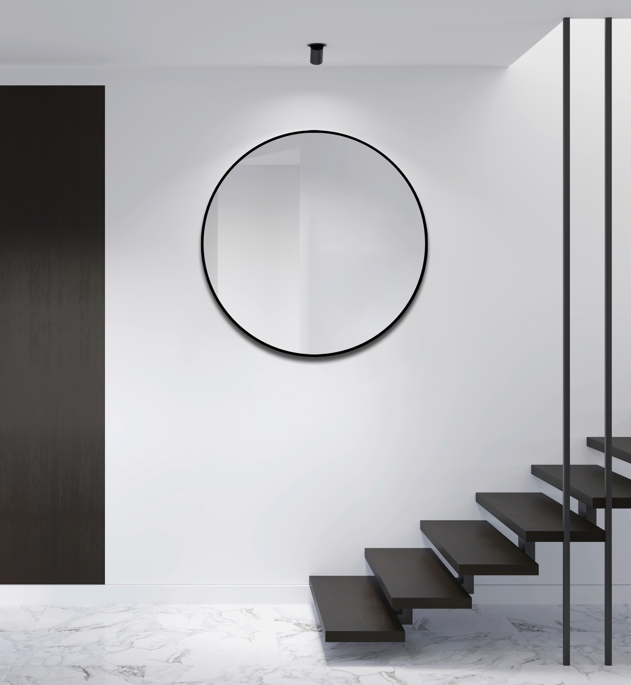 Talos Wandspiegel, dekorativer runder Spiegel mit Aluminiumrahmen, Ø 100 cm  im OTTO Online Shop