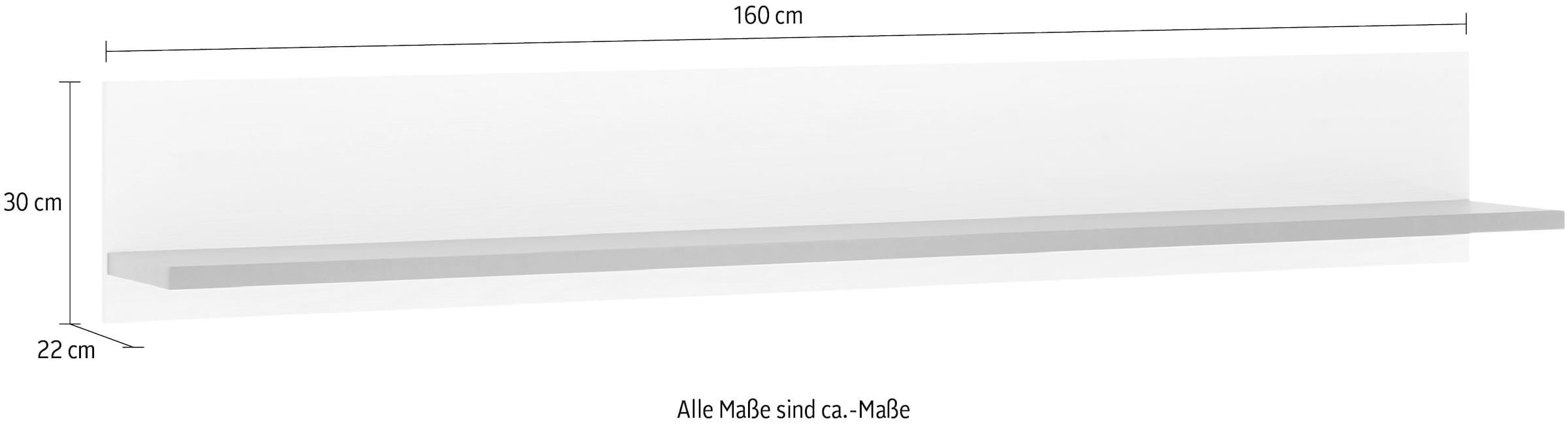 Home affaire Wandregal »SHERWOOD«, in modernem Holz Dekor, Breite 160 cm