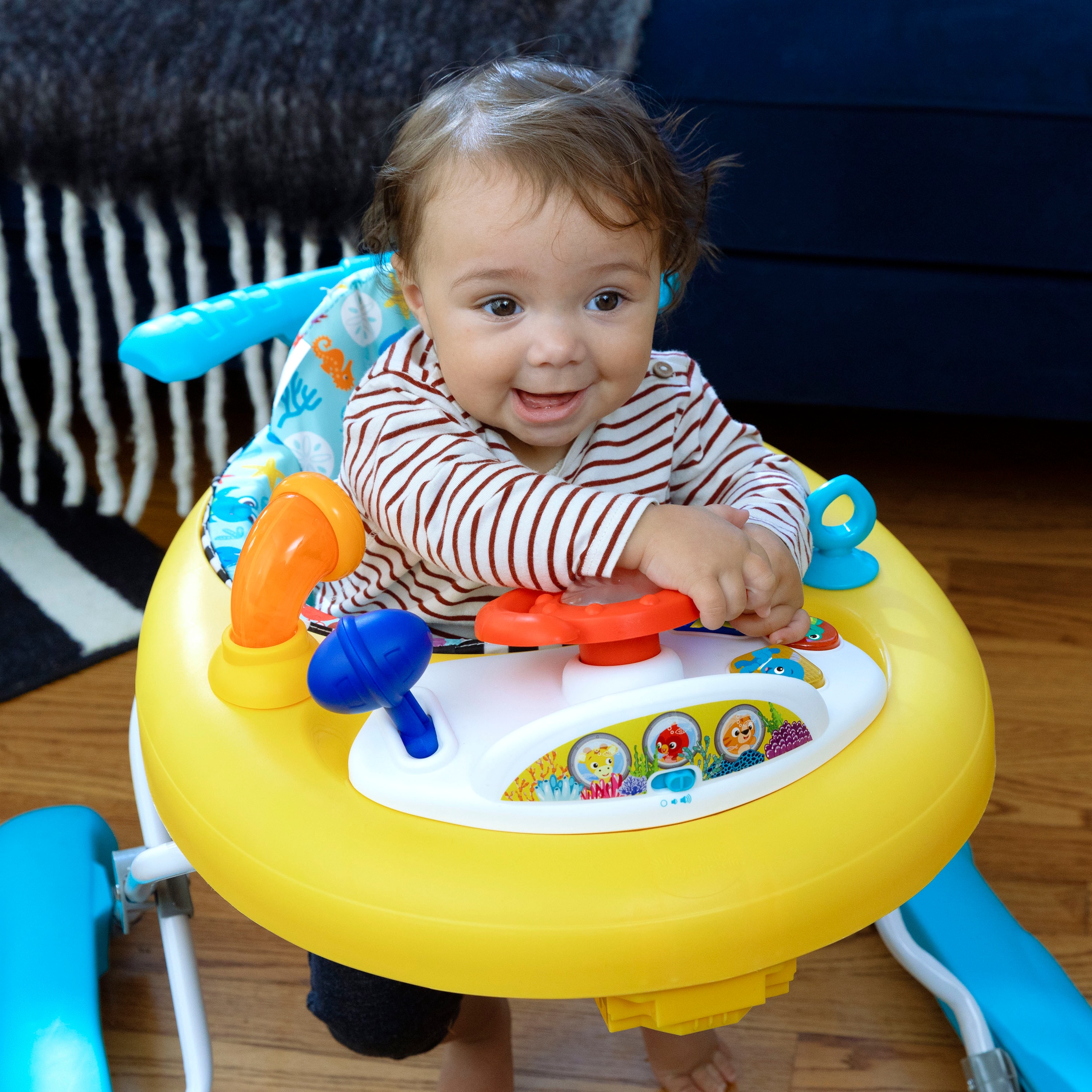 Baby Einstein Lauflernhilfe »Dive & Discover™ 3-in-1 Submarine Walker«, mit Meeresgeräuschen und Melodien