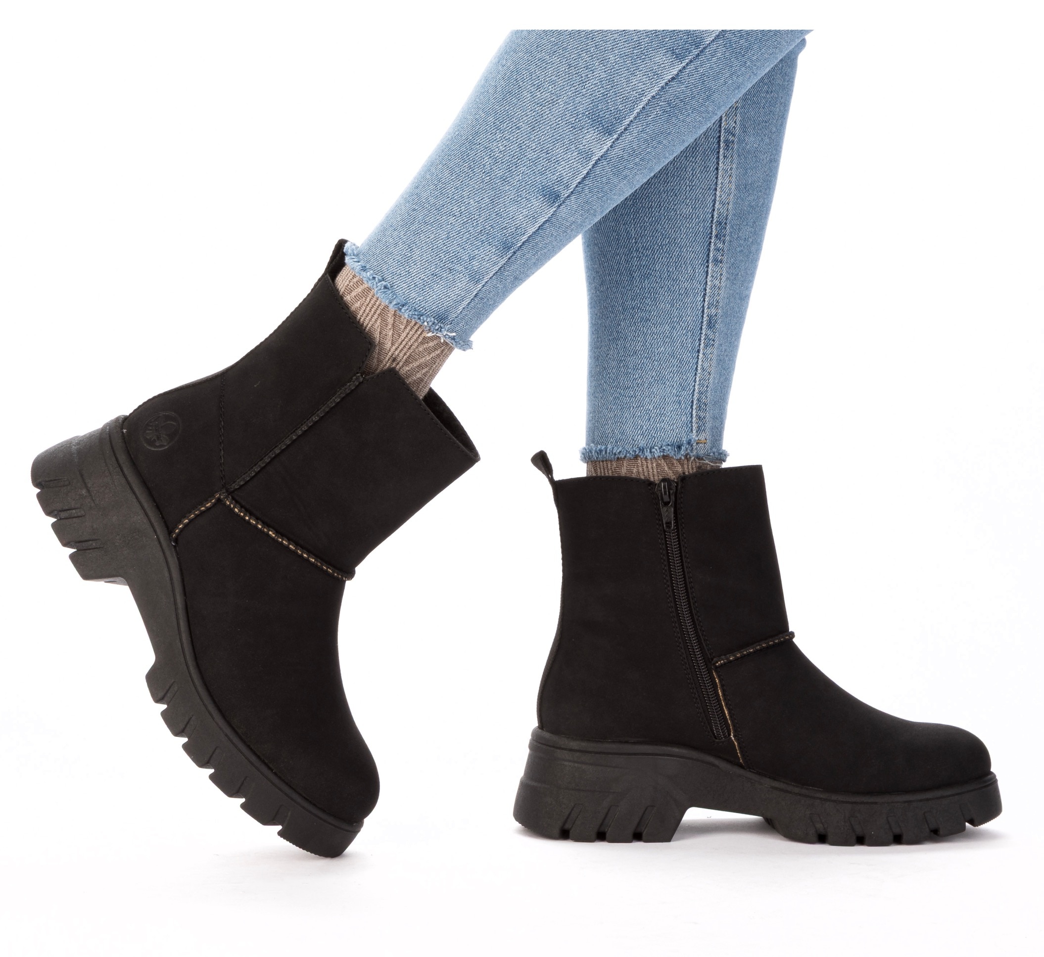 Rieker Winterboots  Plateauboots, Stiefelette, Profilsohle, mit Warmfutter