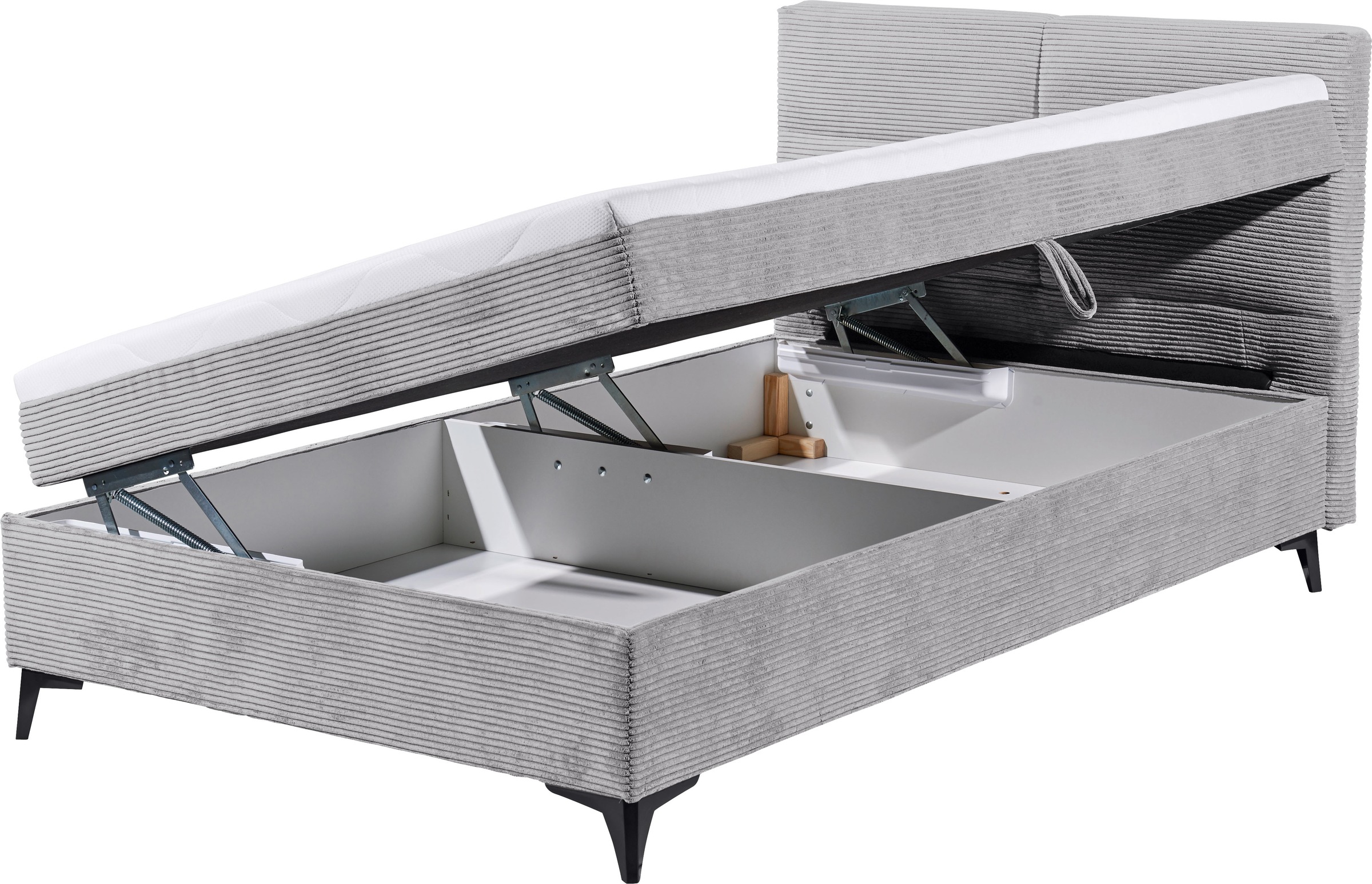 ED EXCITING DESIGN Boxbett »Andon«, mit Bettkasten, integrierter Topper, universell aufbaubar