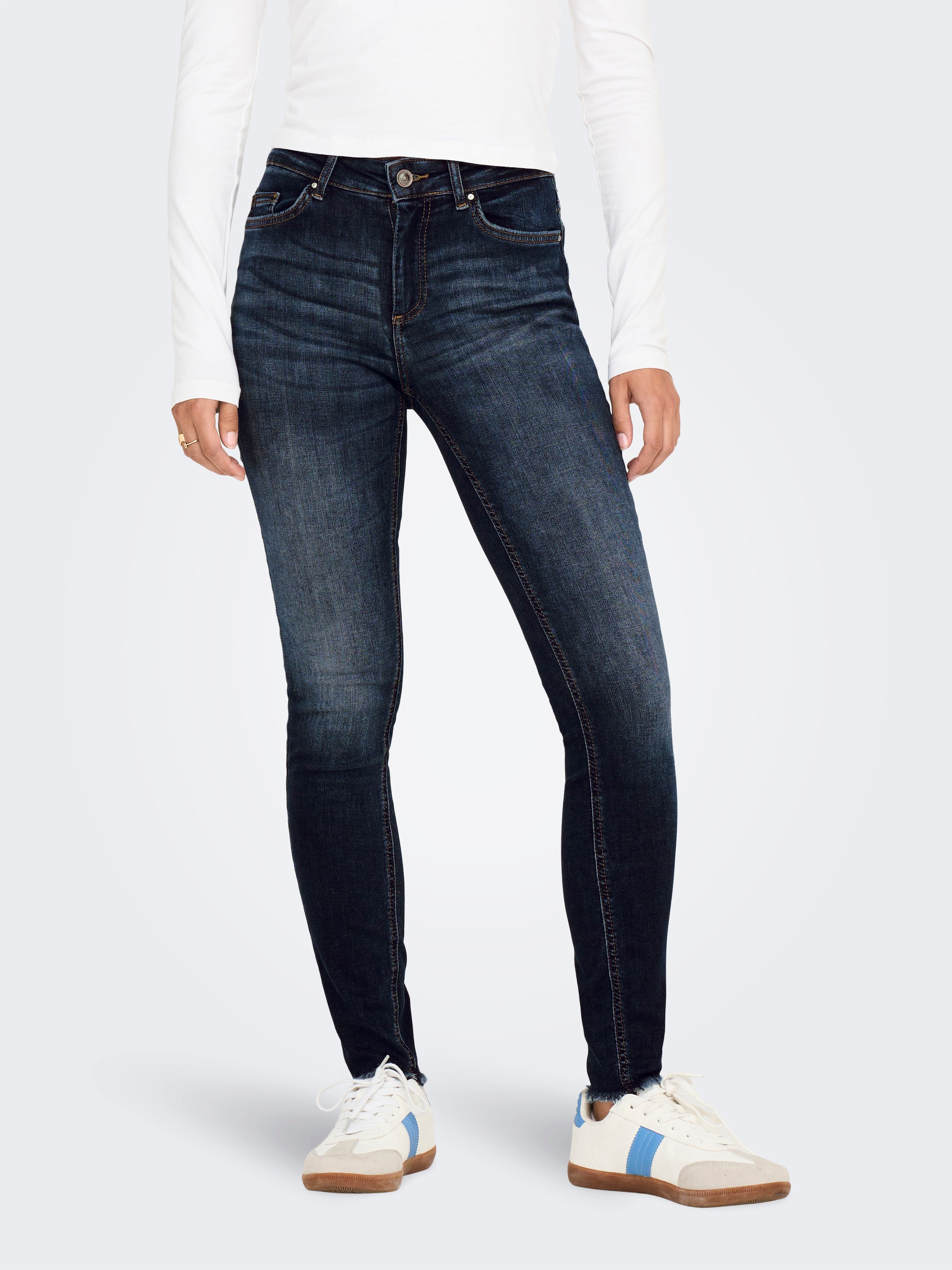 ONLY Skinny-fit-Jeans »ONLBLUSH MID SK ANKLE RW DNM DOT245 NOOS«