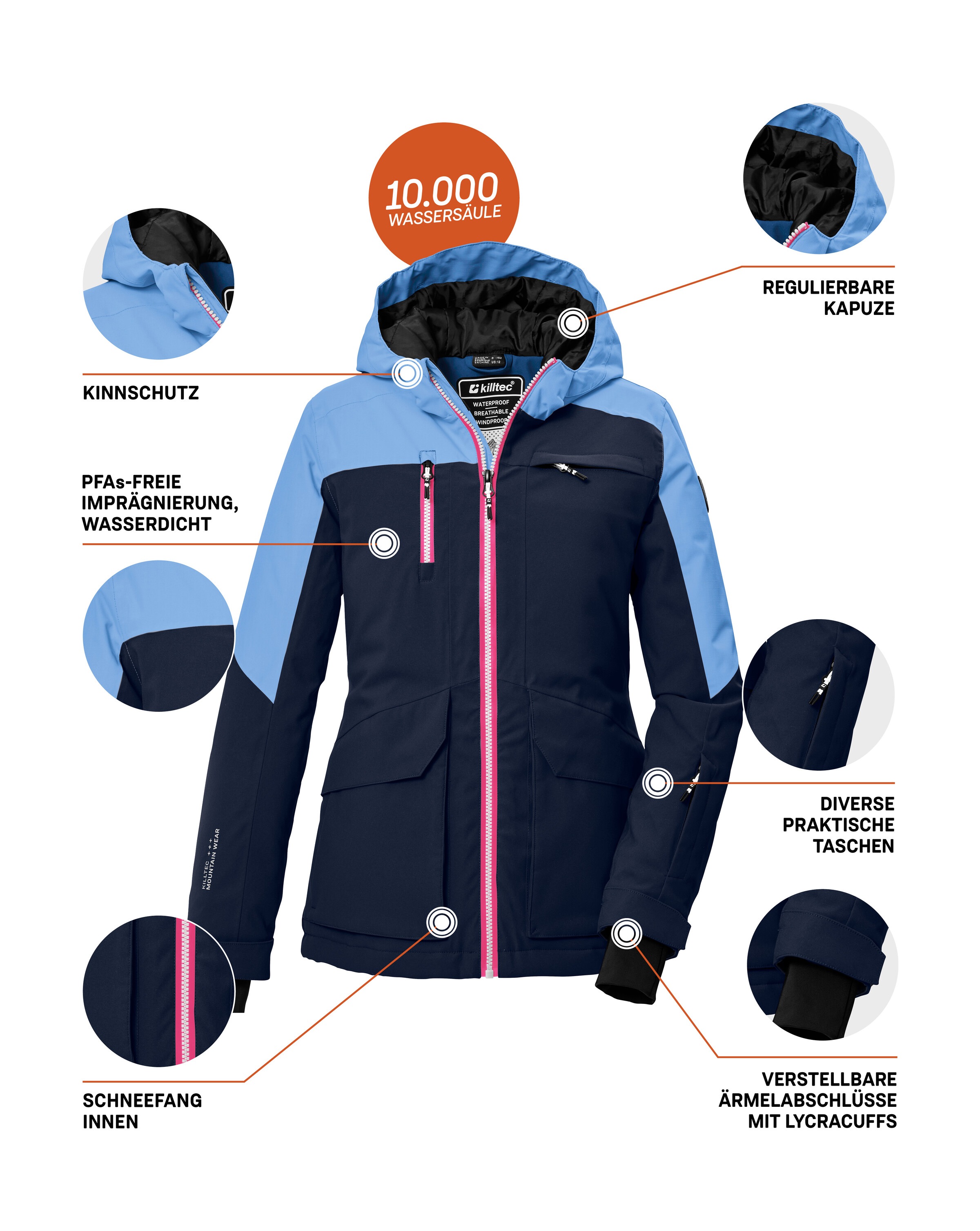 Killtec Skijacke »KSW 340 GRLS SKI JCKT«