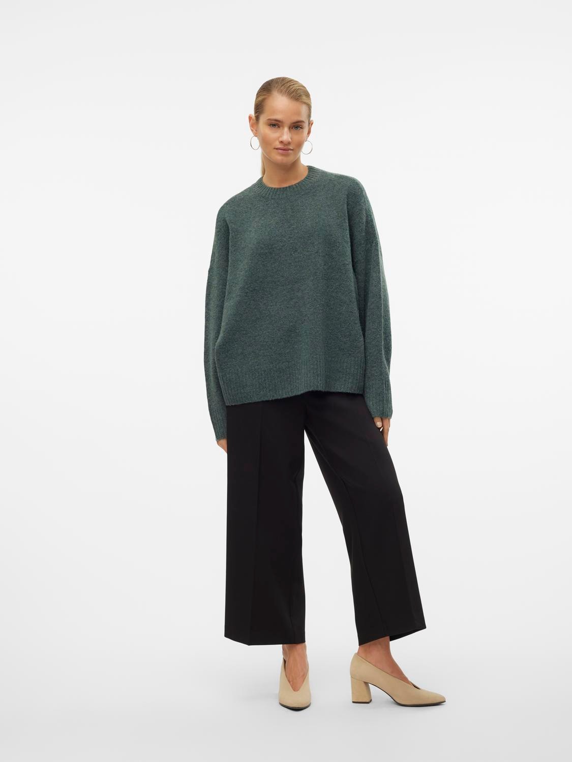 Vero Moda Strickpullover »VMBOOM LS O-NECK PULLOVER GA NOOS«