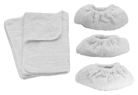 KÄRCHER Wischbezug »SC 1201, 1502, 1702«, Frottee, (Set, 5 St.)