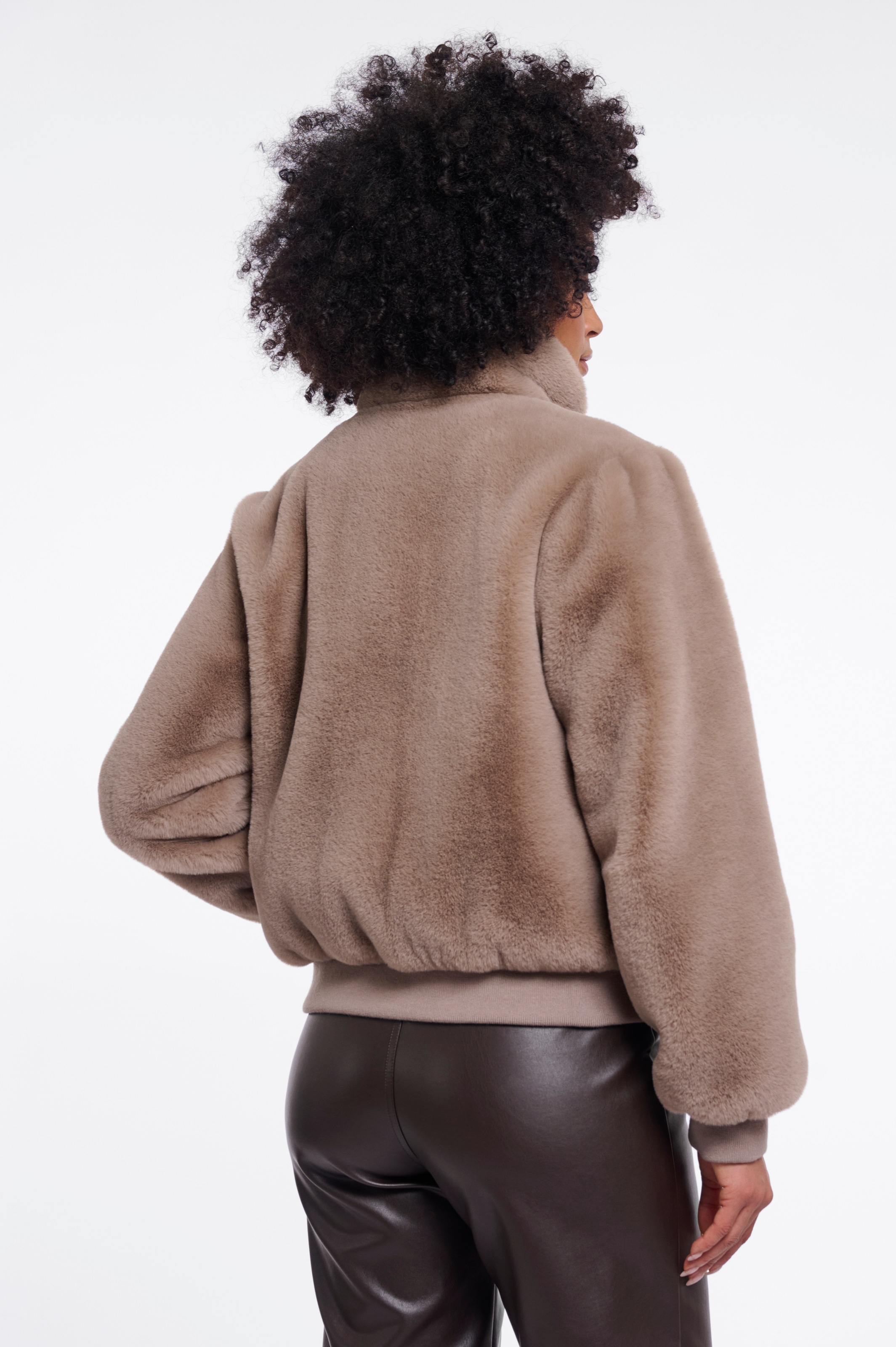 Rino & Pelle Fellimitatjacke »AMBRA« mit Riemen-Detail