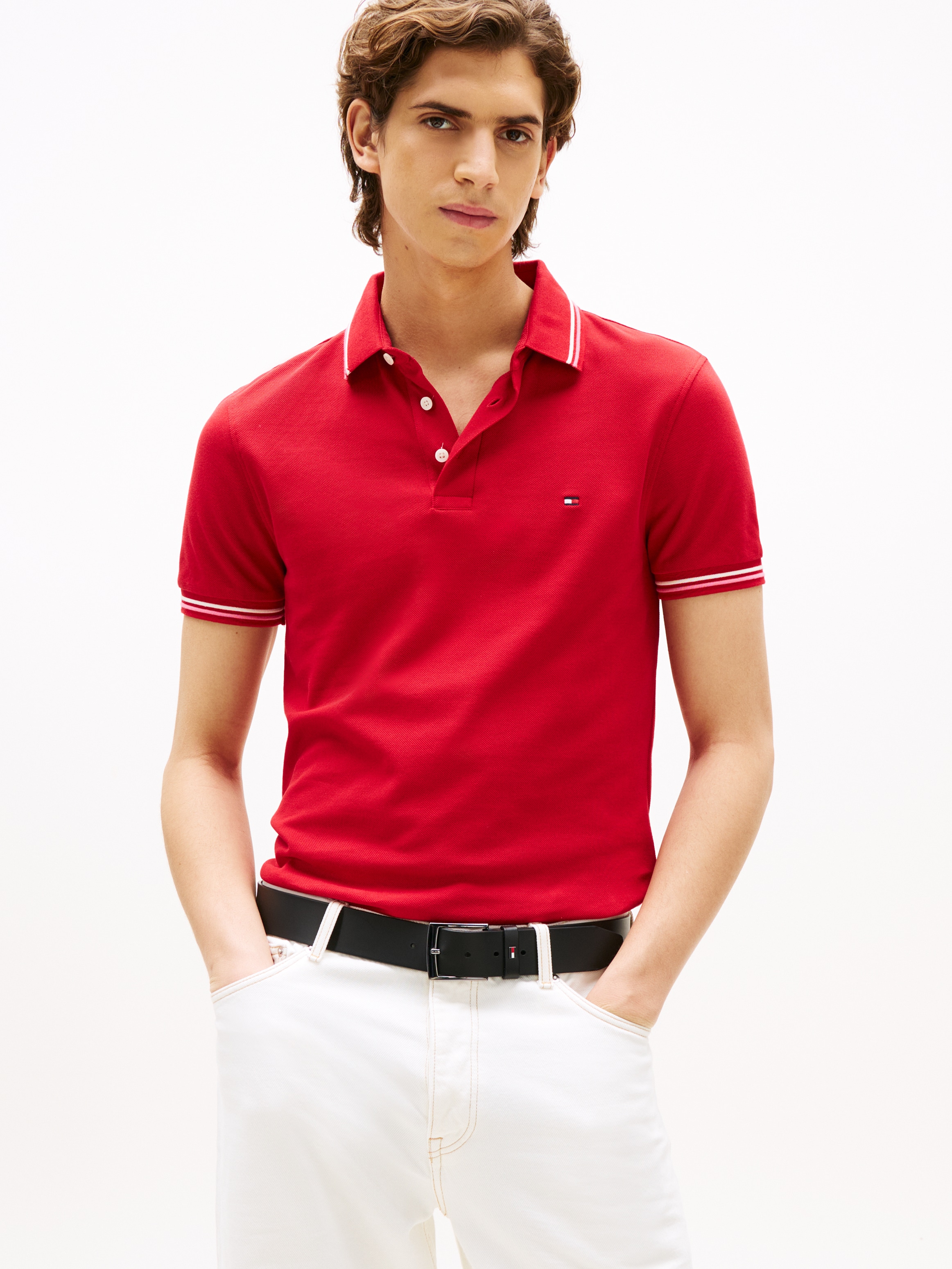 Tommy Hilfiger Poloshirt »TOMMY TIPPED SLIM POLO«