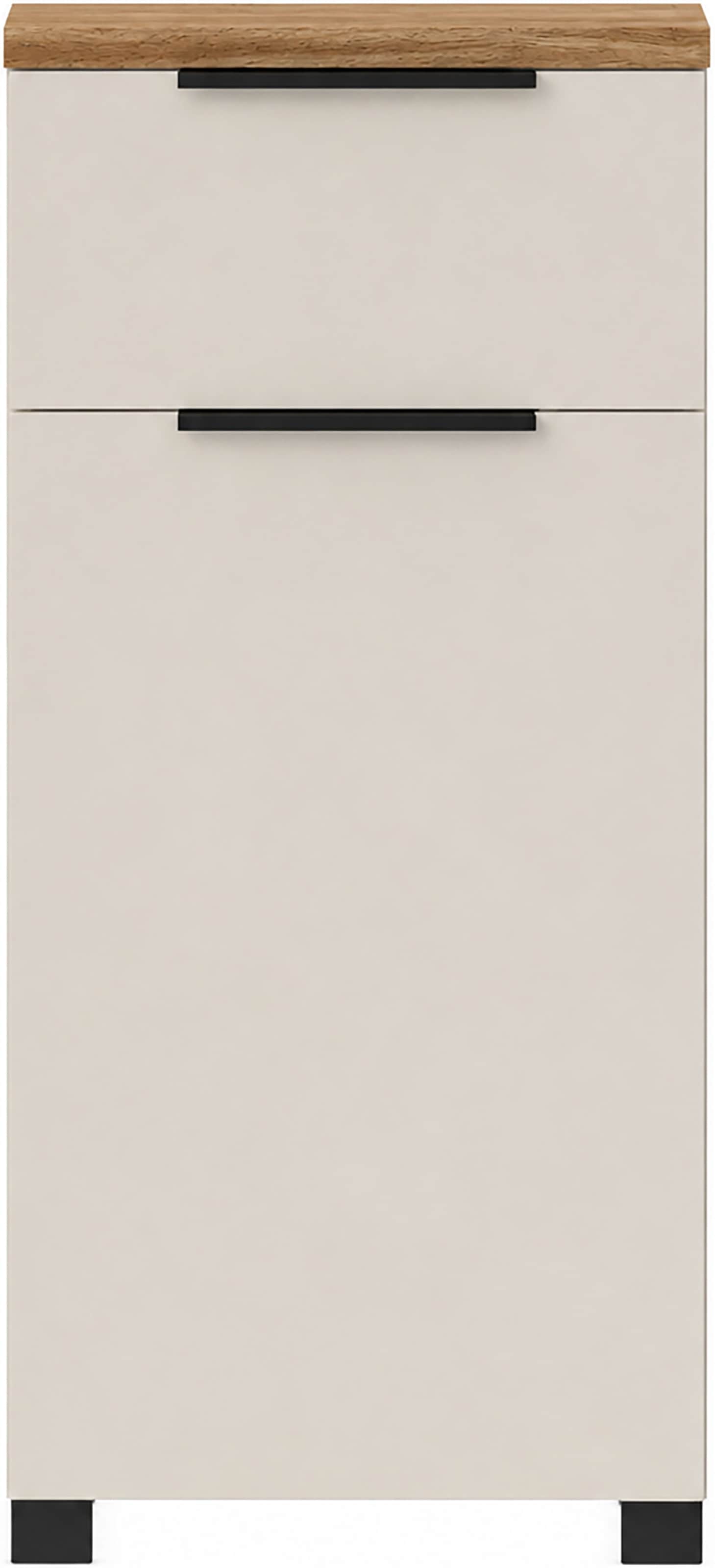 Schildmeyer Unterschrank »Saga, mit fühlbarer Holzstruktur, Breite 40 cm, Made in Germany« 1 Stk. tlg. Eiche Landhaus Dekor mit fühlbarer Struktur, Made in Germany
