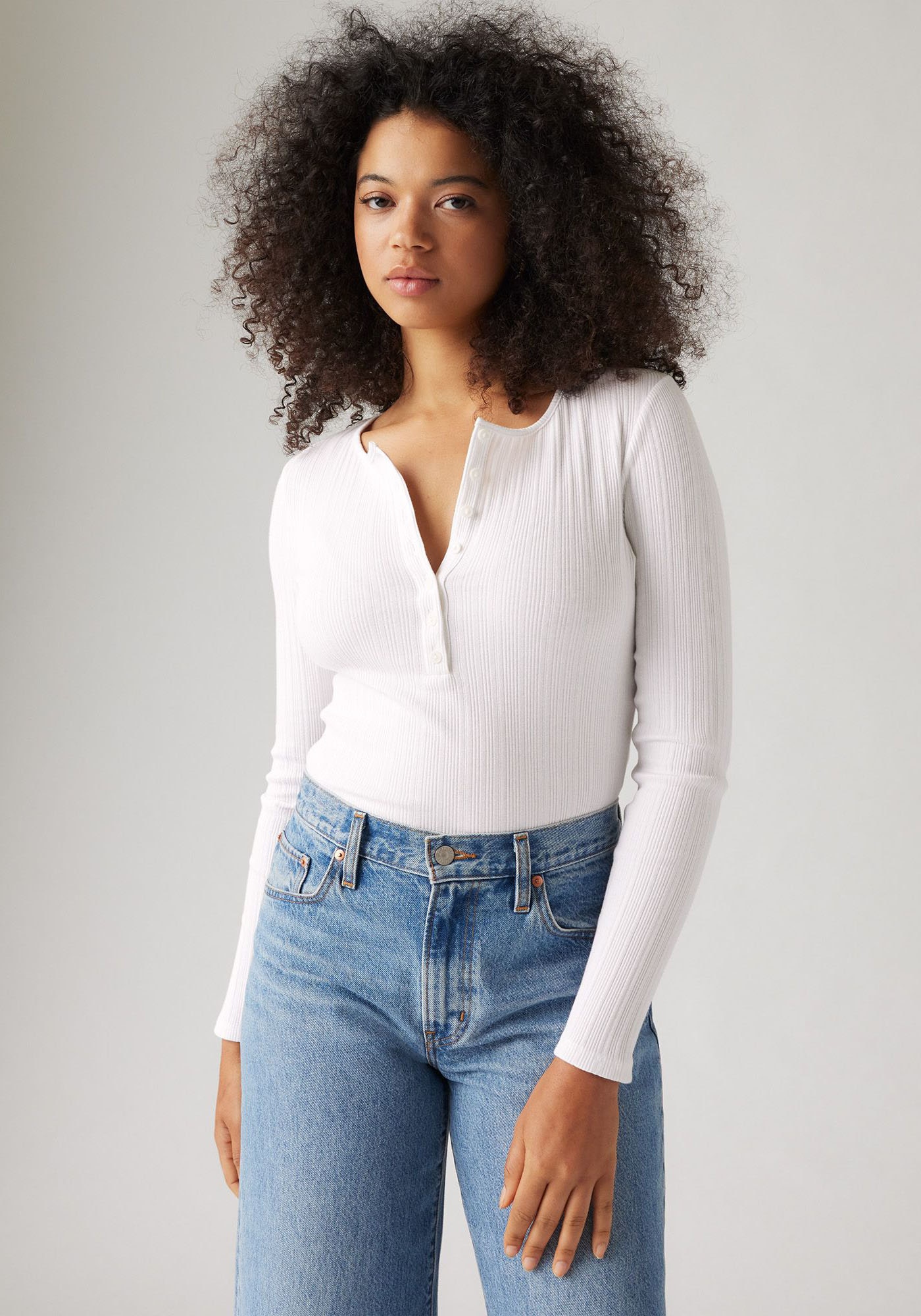 Levi's® Langarmshirt »DRY GOODS VACATIONER LS«, mit Rippstruktur