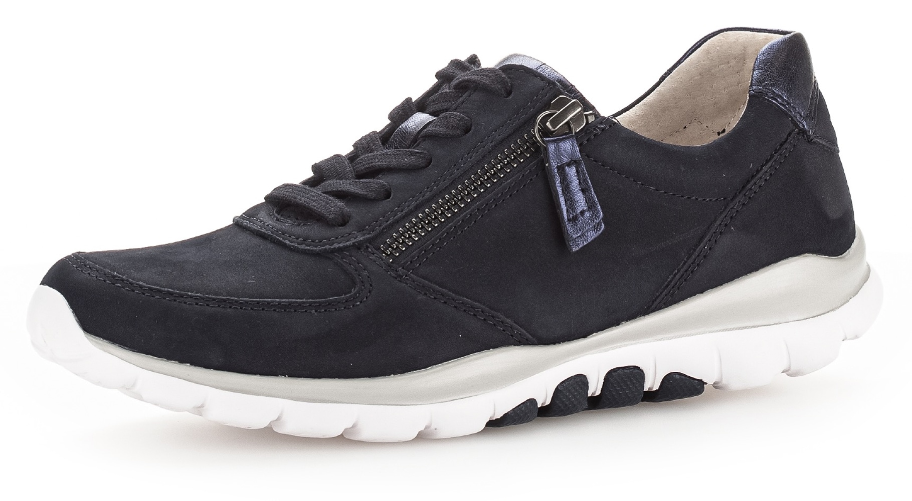 rollingsoft Keilsneaker  , Freizeitschuh, Halbschuh, Schnürschuh mit Logo an der Ferse