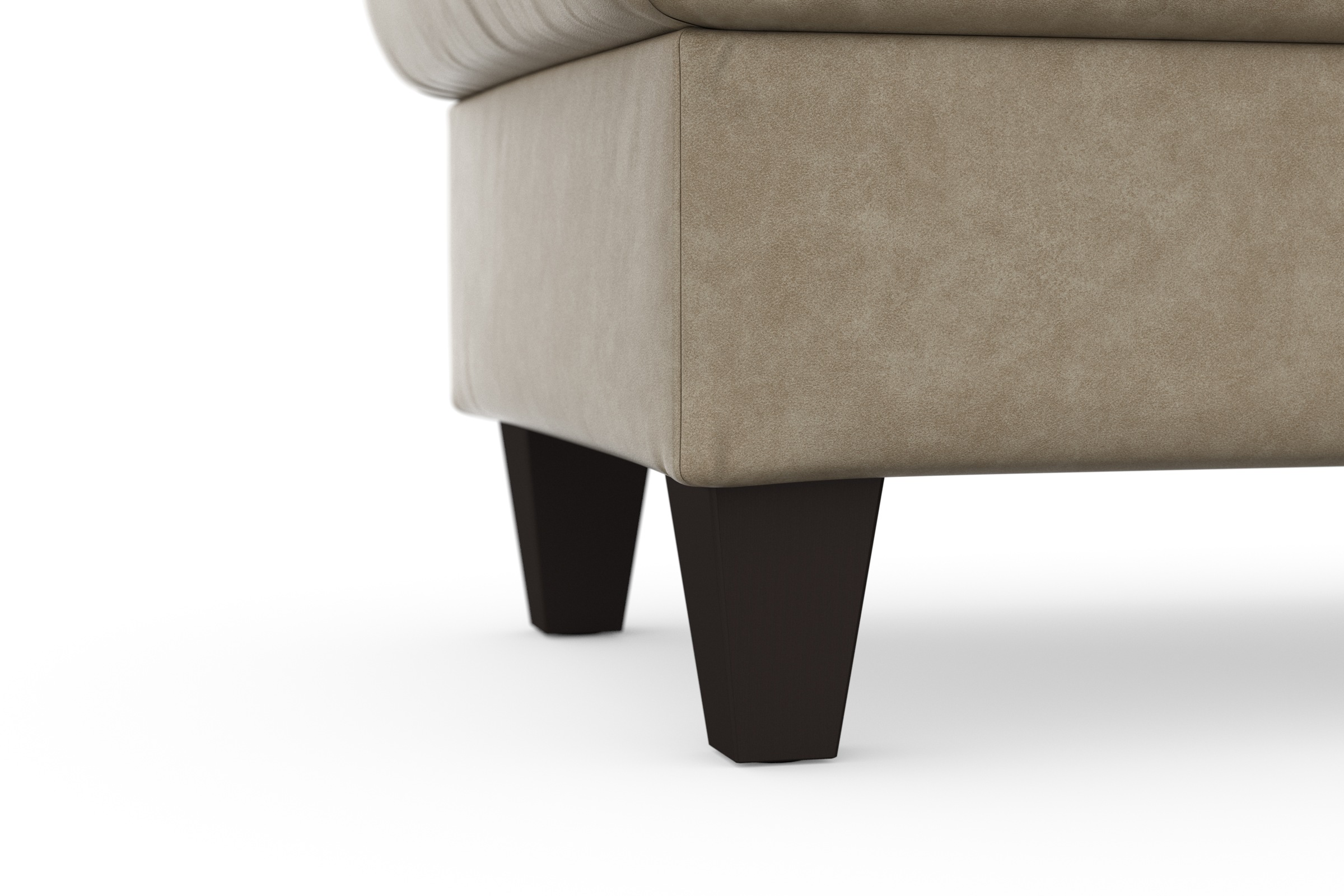 sit&more Stauraumhocker »Farö«, mit Stauraum und Federkern und wengefarbenen Füßen