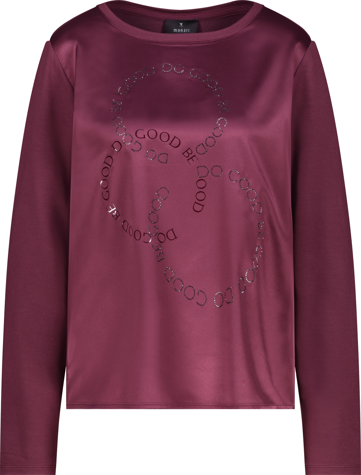 Monari Schlupfbluse »Schluse Basic Schmuck« mit Folienglanzdruck