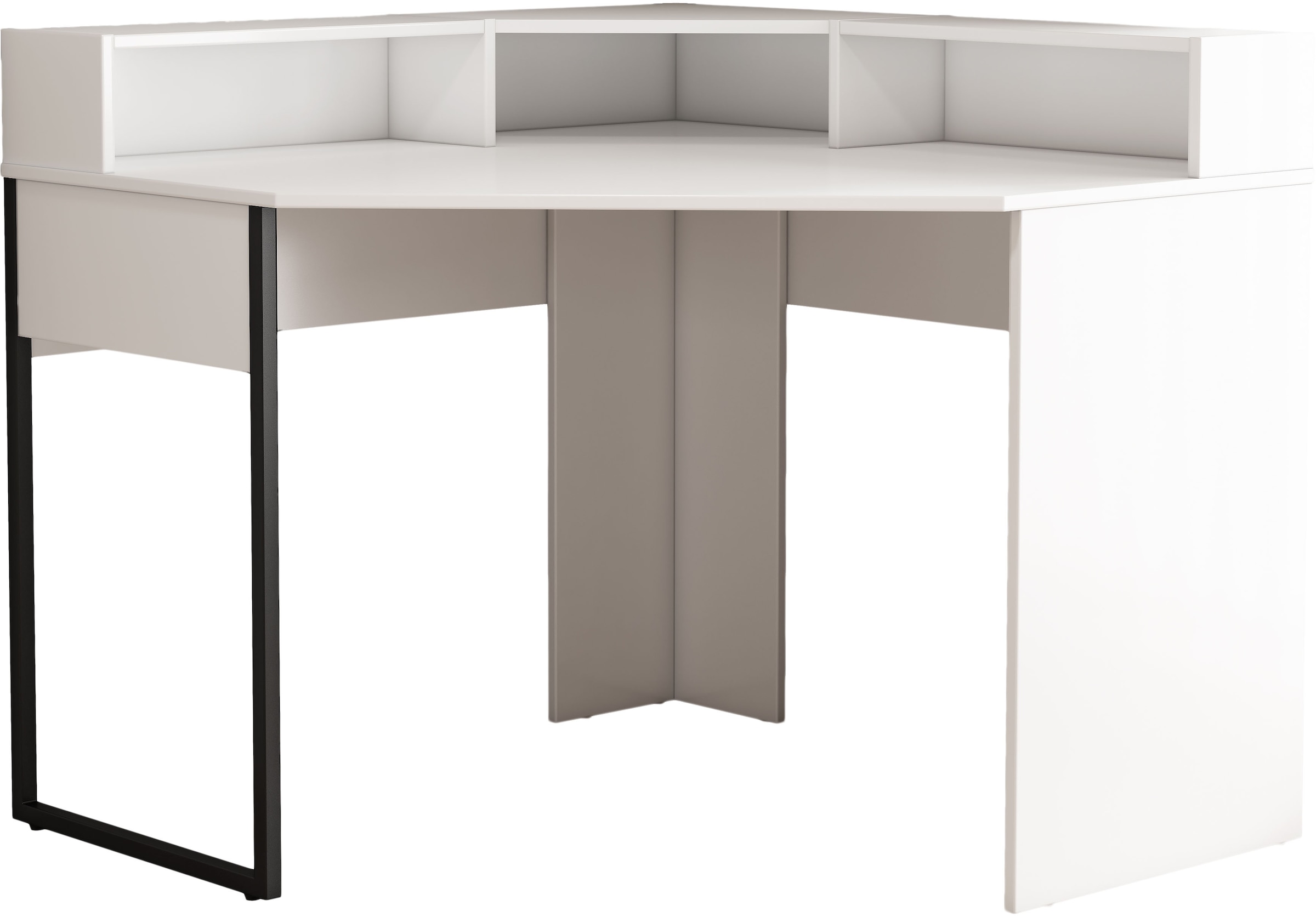 OTTO home Eckschreibtisch »Moid«, mit Schreibtischaufsatz, modernes Design, B. 100 cm