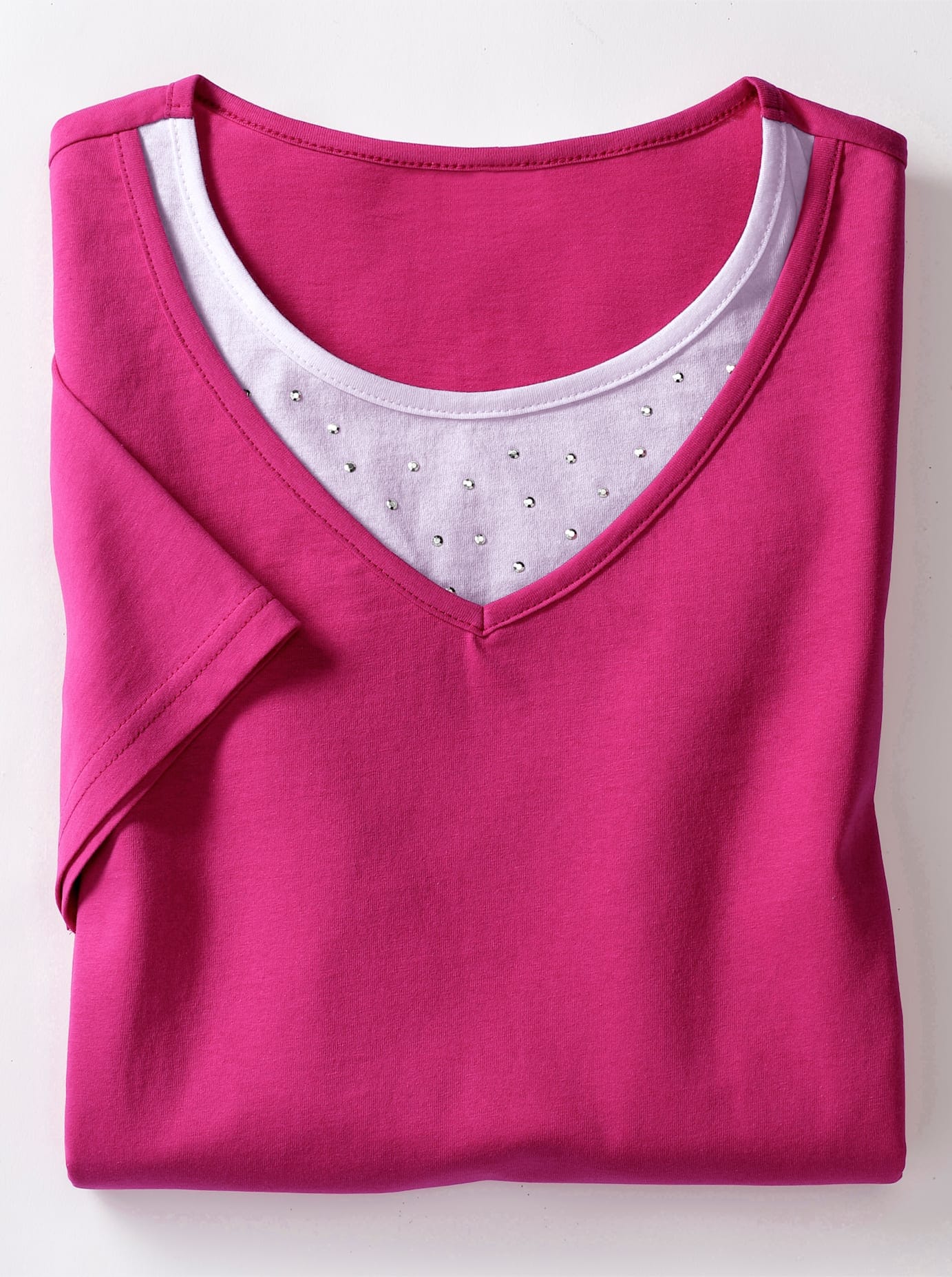 Classic Basics Kurzarmshirt »2-in-1-Shirt«, (1 tlg.)