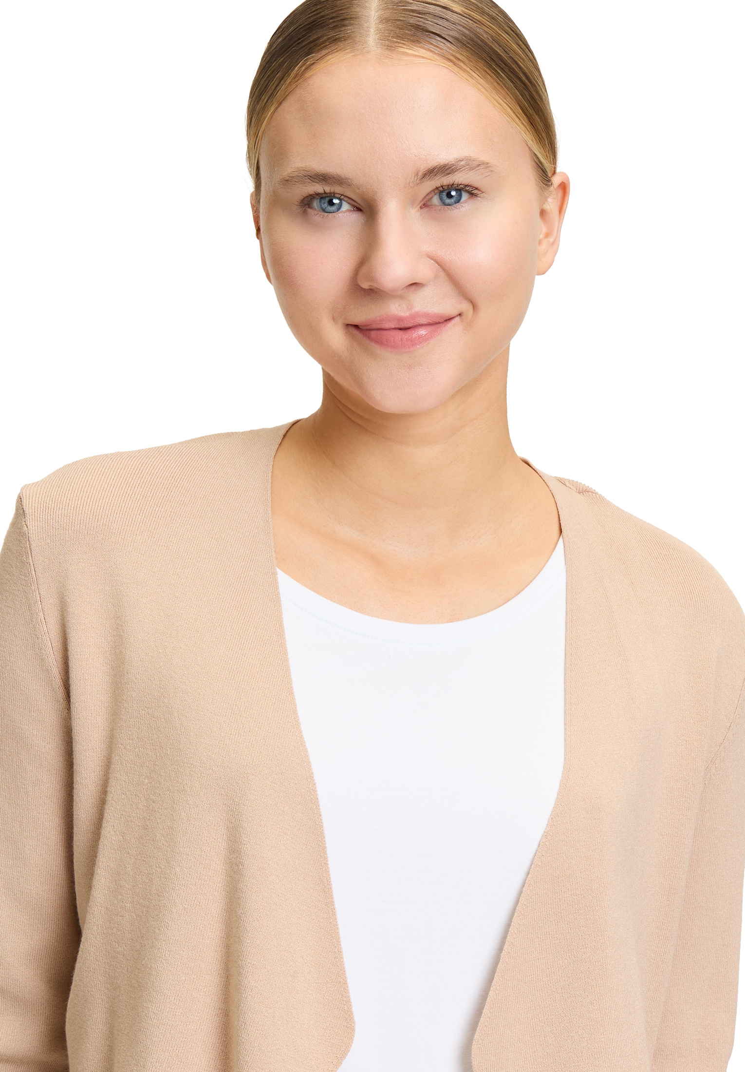 Betty&Co Strickjacke »Feinstrickjacke ohne Verschluss«