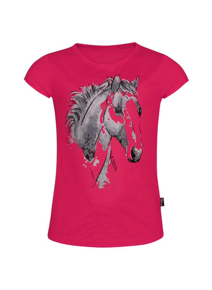 Trigema T-Shirt »TRIGEMA T-Shirt mit niedlichem Pferdemotiv«, (1 tlg.)
