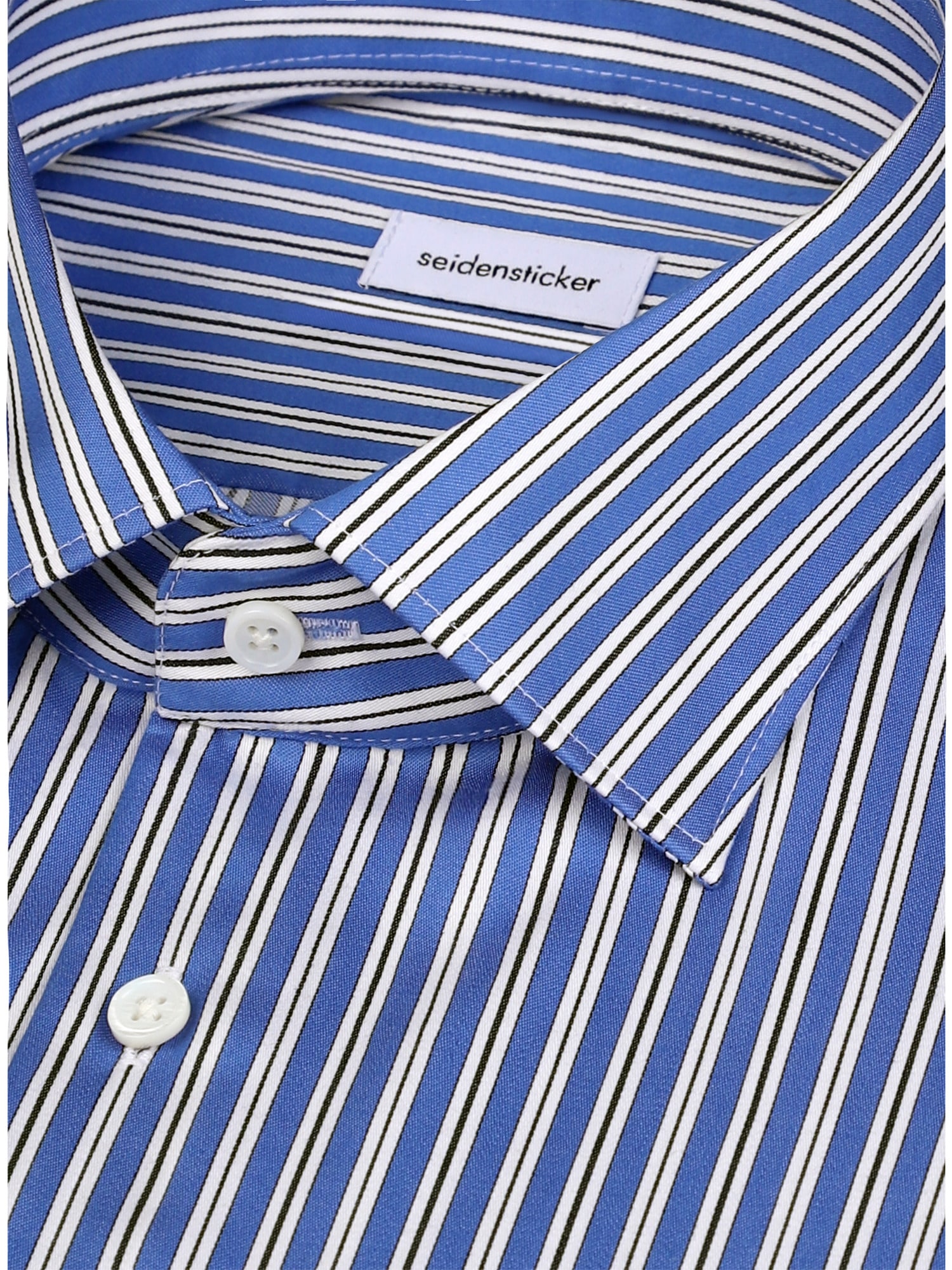 seidensticker Businesshemd »Schwarze Rose« Slim 1/1 Kentkragen Gestreift