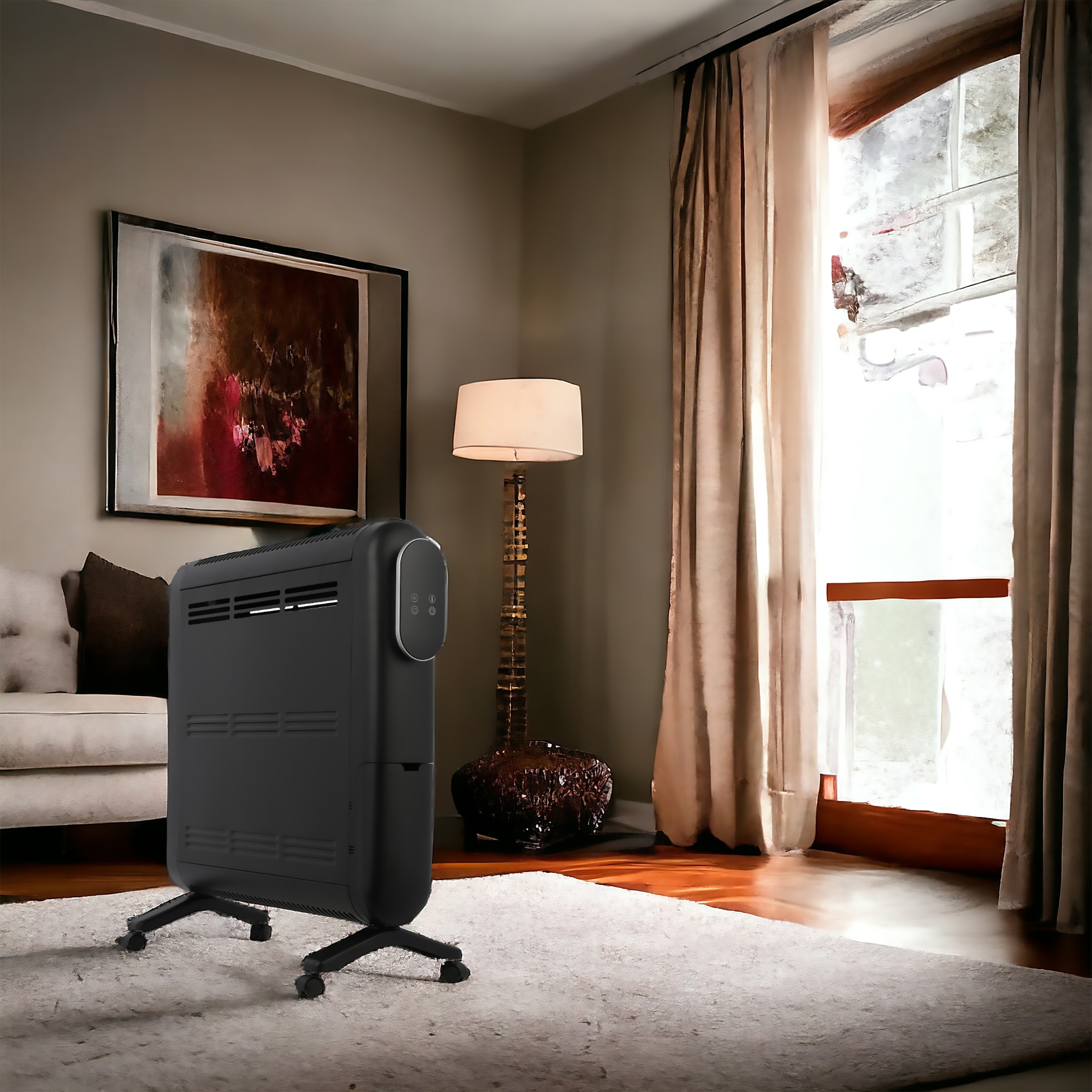 SHX Elektro-Heizkörper »Öl-freier Radiator 2000W SHXOFRA20R schwarz«, Timer, Fernbedienung