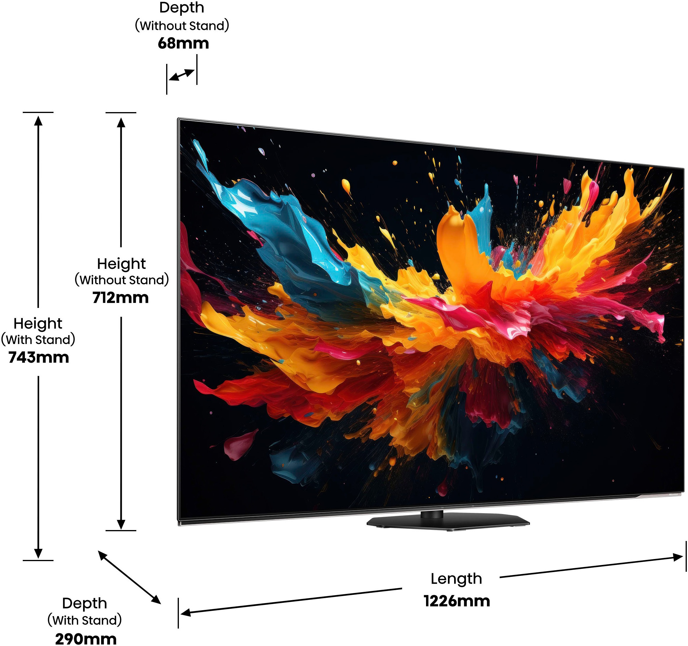 Hisense OLED-Fernseher »55A85N«, 4K Ultra HD, Smart-TV, OLED, 4K UHD