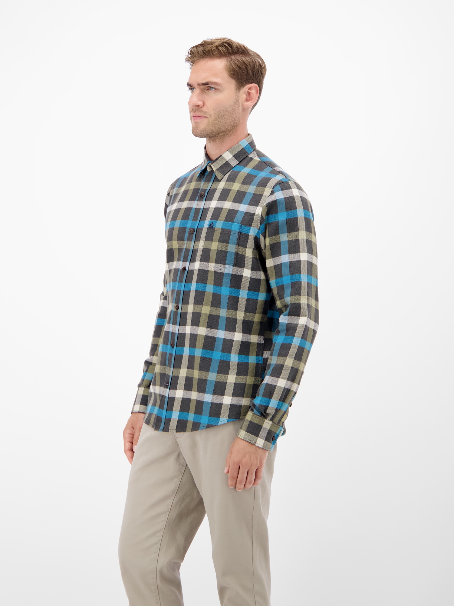 LERROS Flanellhemd »Stylisches Flannelhemd, klassisch kariert«