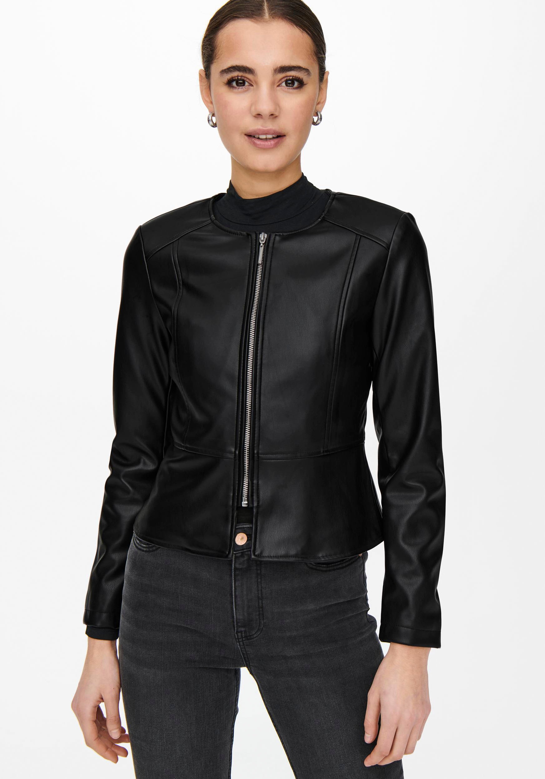 Only Lederimitatjacke »ONLSARAMY FAUX LEATHER JACKET«