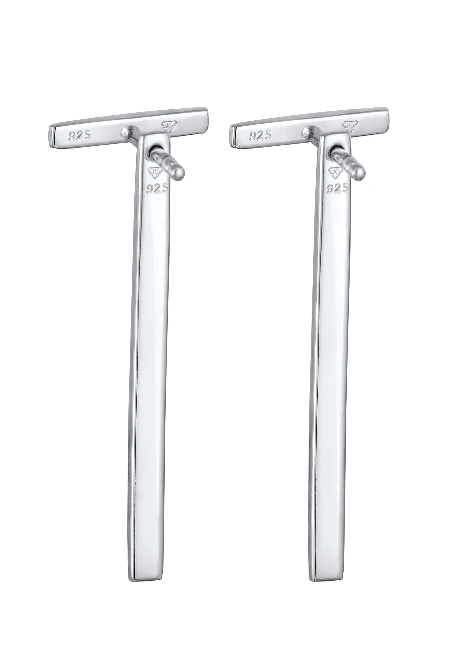 Elli Paar Ohrstecker »Ohrringe Basic Hänger Geo Stab Look 925 Silber«